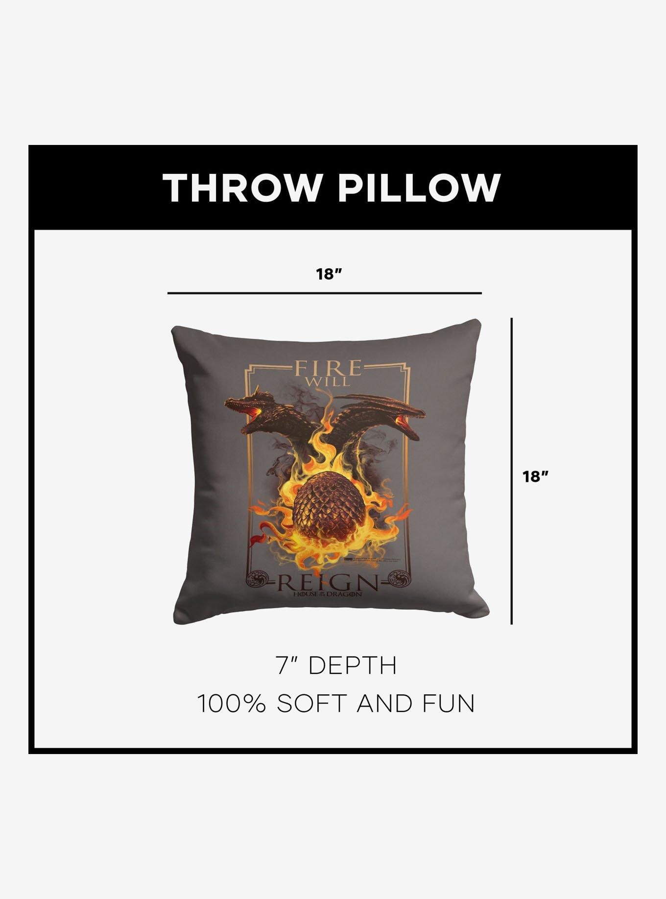 House of the Dragon Let It Reign Throw Pillow, , alternate