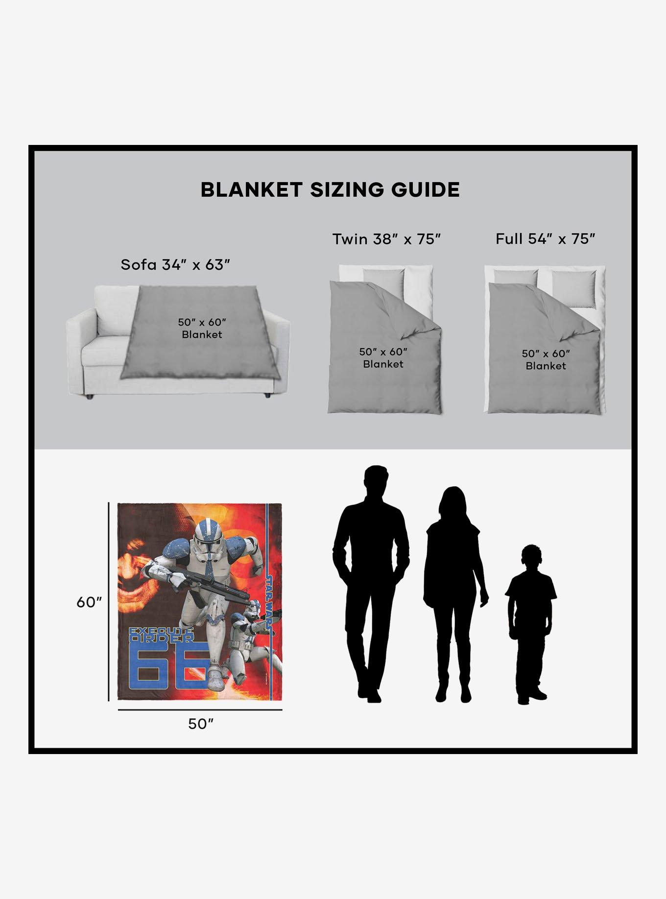 Star Wars Revenge of the Sith Order 66 50x60" Silk Touch Throw Blanket, , alternate