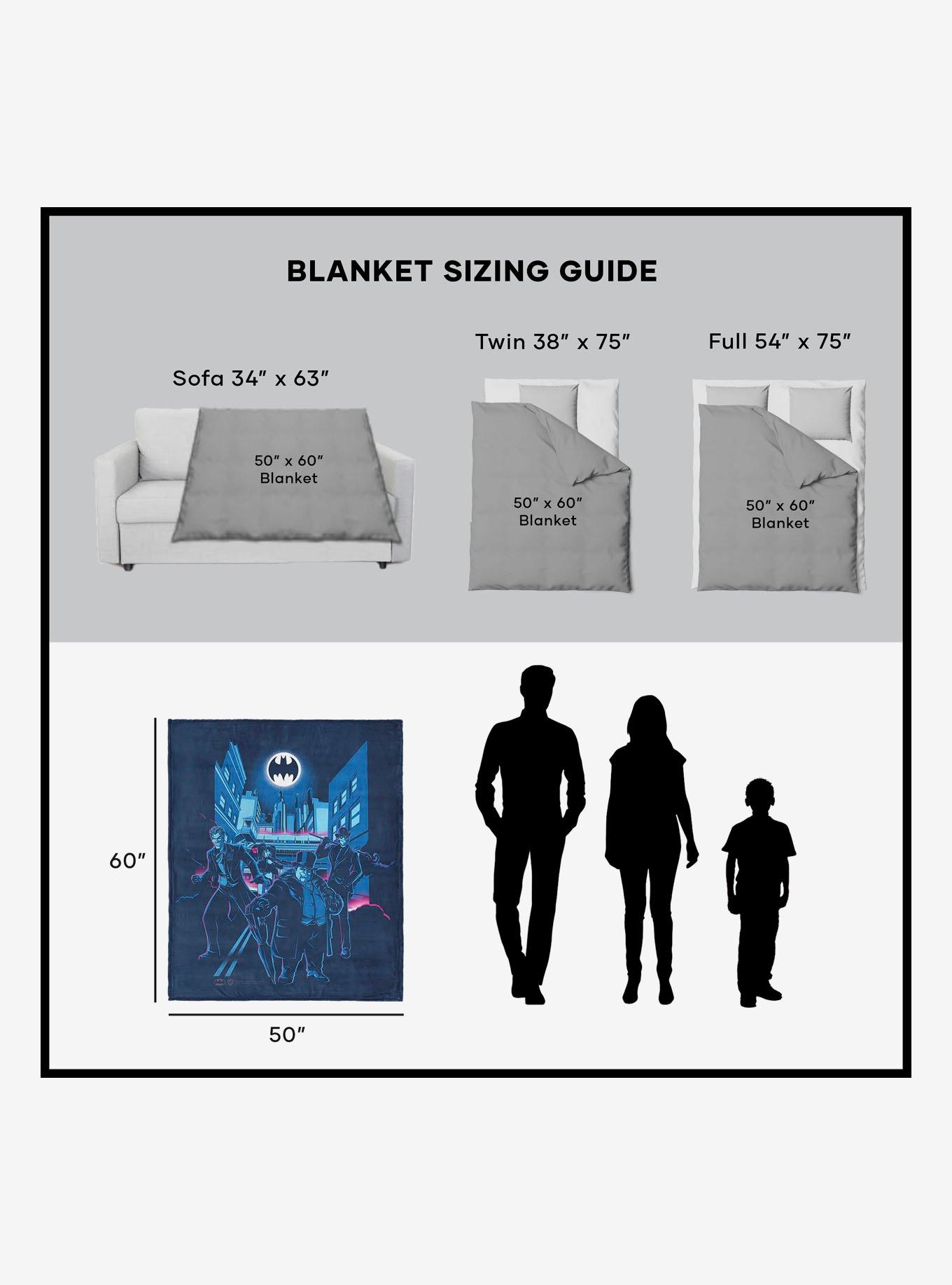DC Comics Batman Villains 50x60" Silk Touch Throw Blanket, , alternate