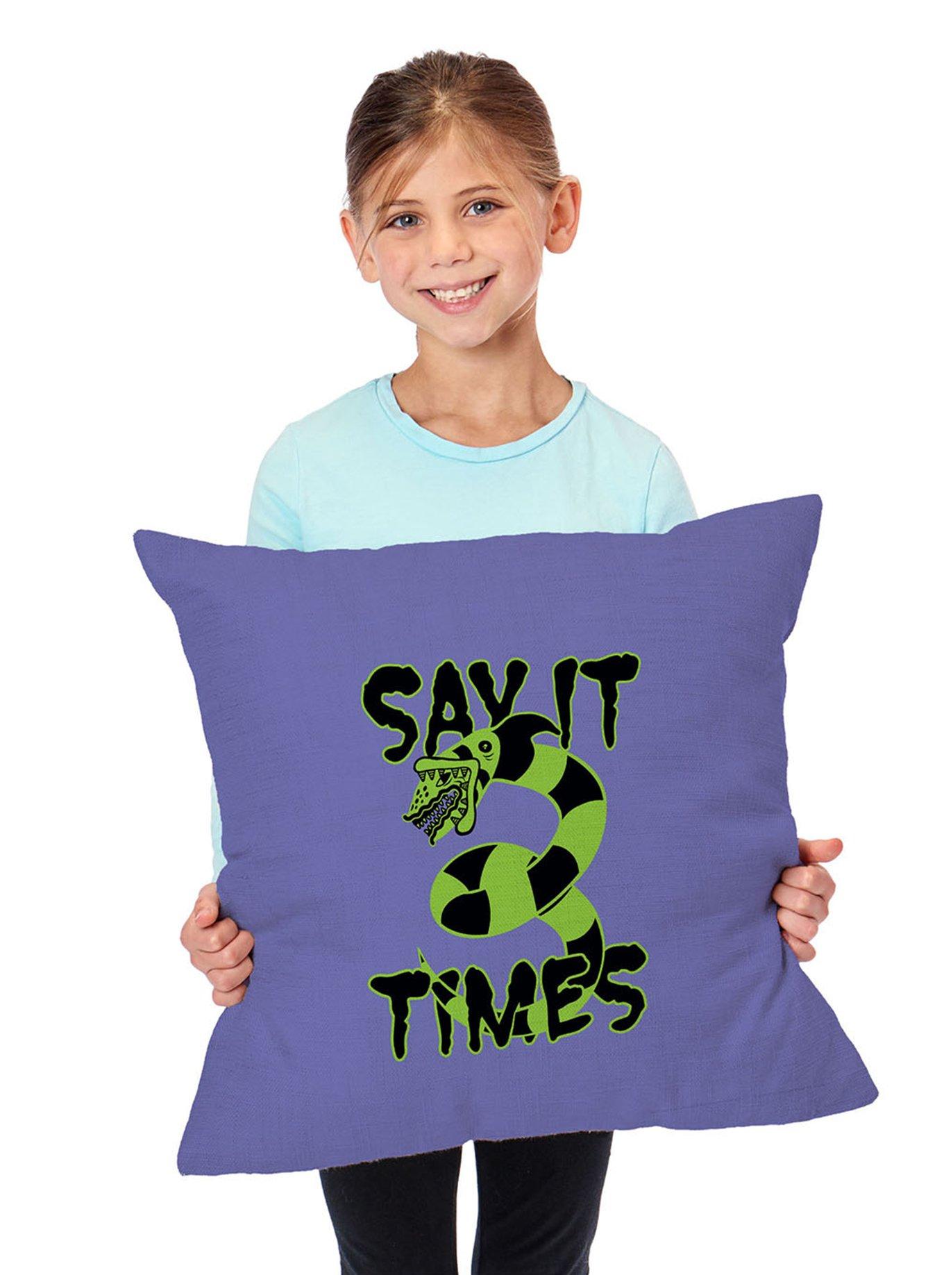 Beetlejuice Three Times Throw Pillow, , alternate