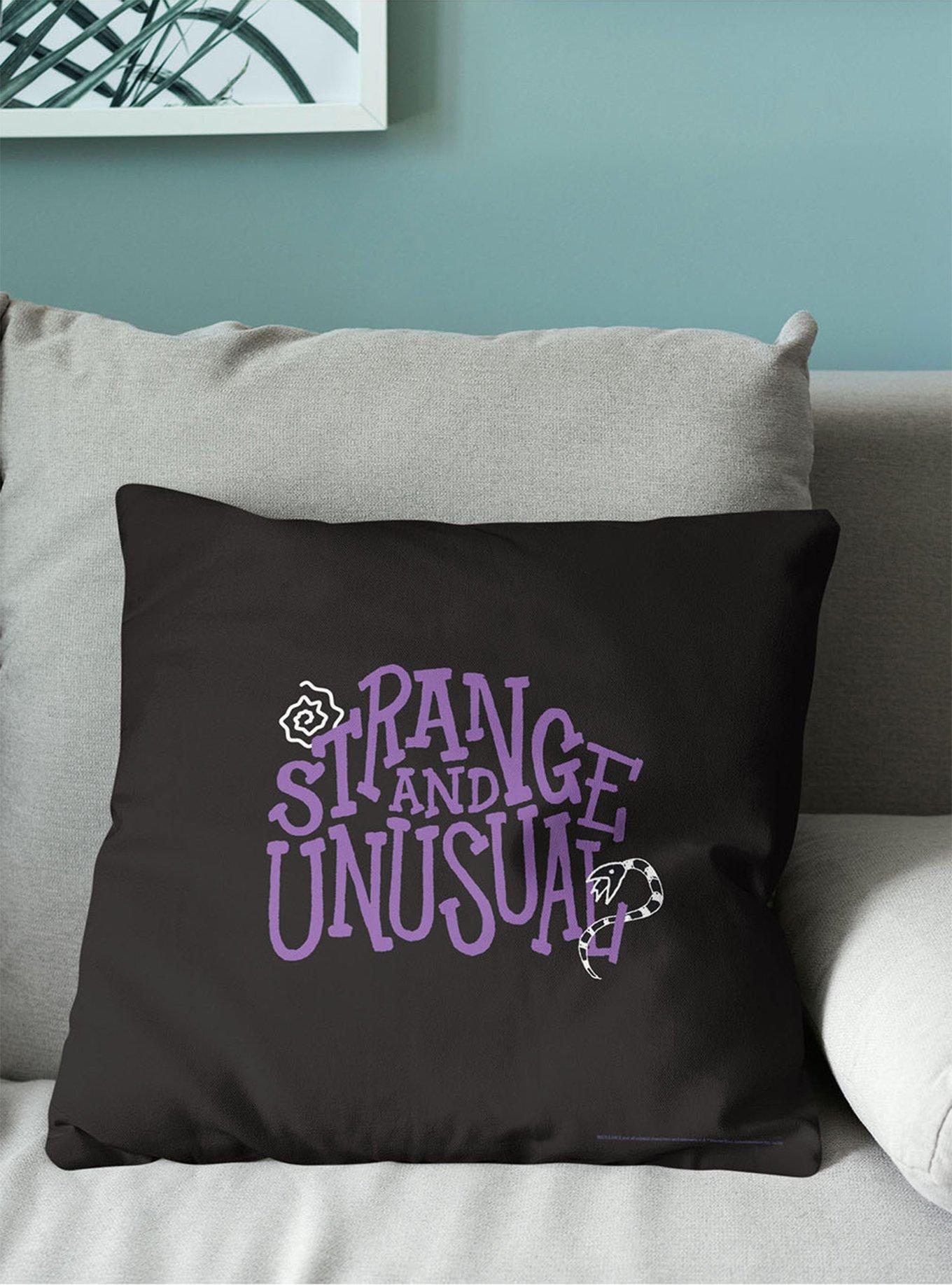 Beetlejuice Strange and Unusual Throw Pillow, , alternate