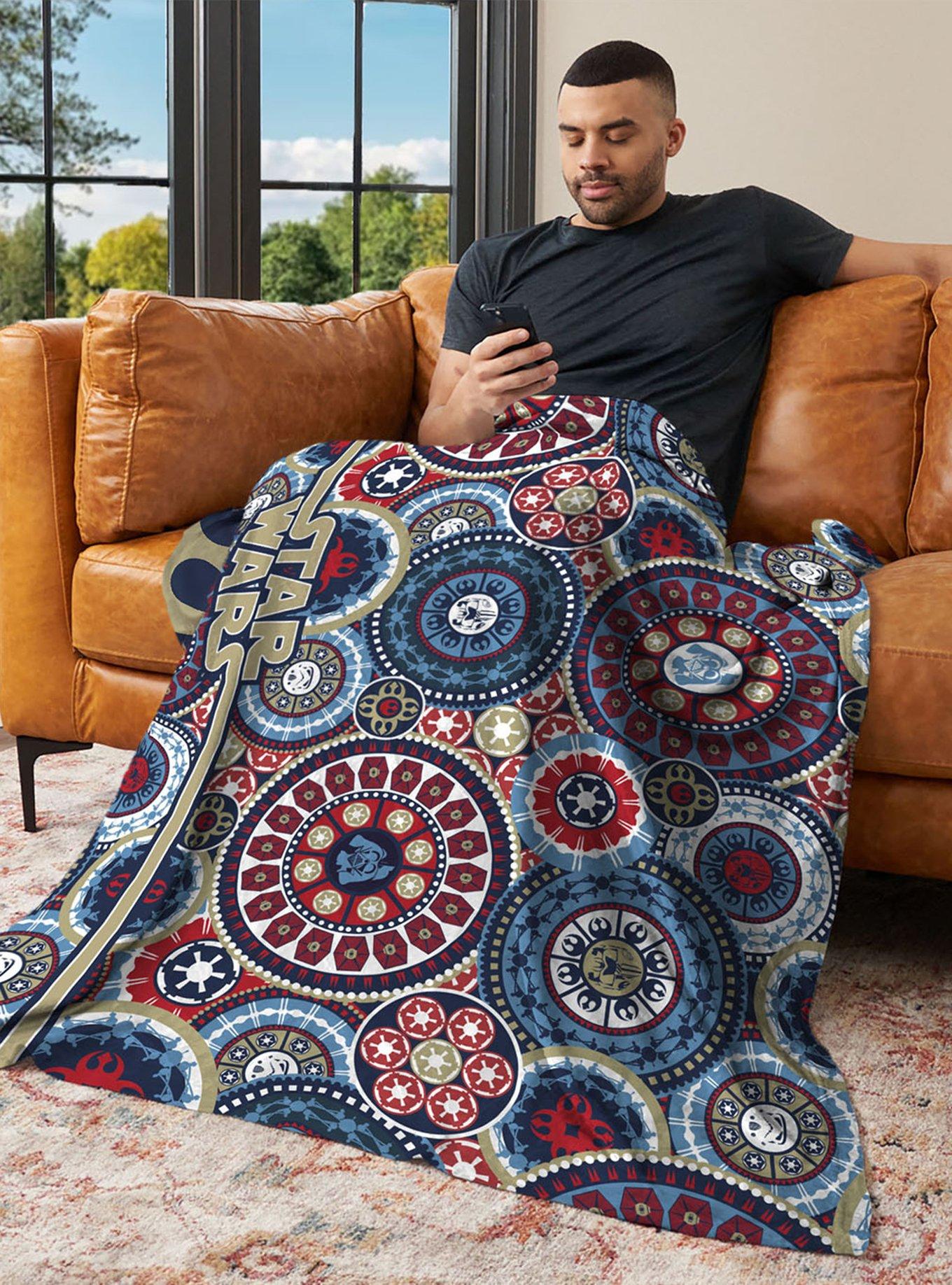 Star Wars Classic Repeats and Patterns Mandala 40x50" Silk Touch Throw Blanket, , alternate