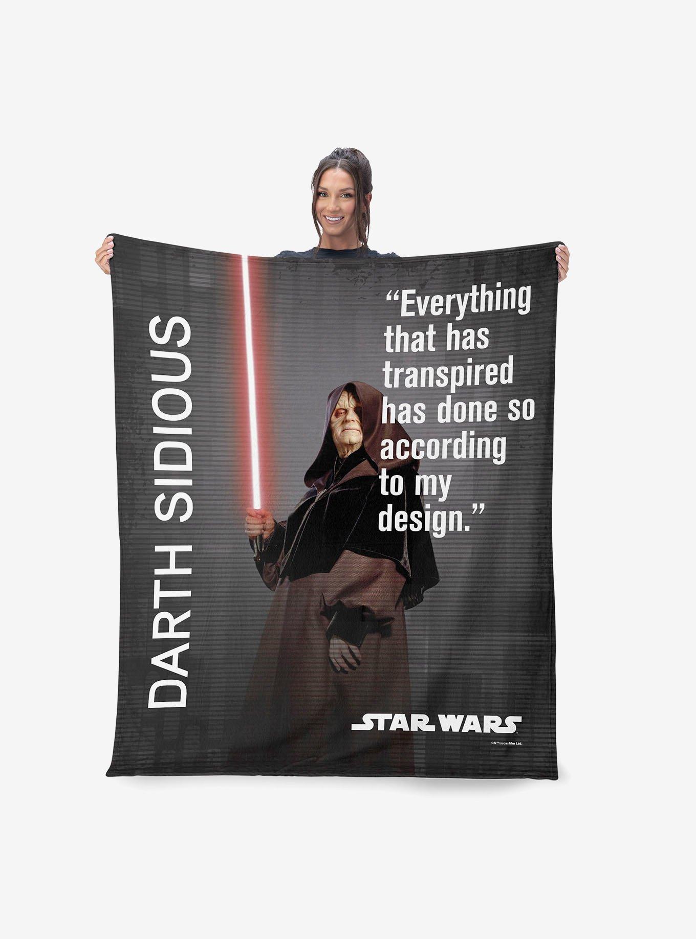 Star Wars Classic Quotes Sidious Legal 40x50" Silk Touch Throw Blanket, , hi-res