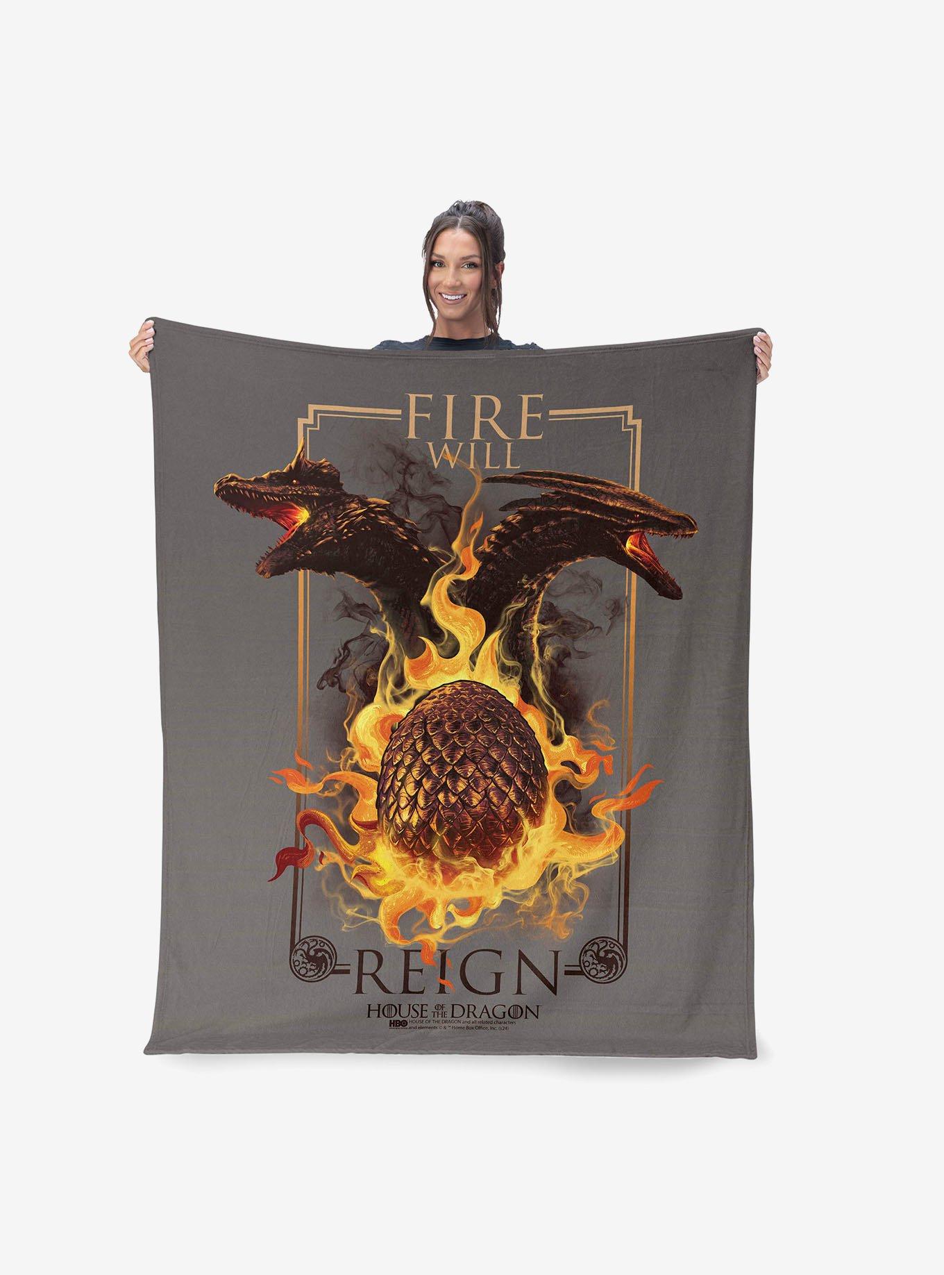 House of the Dragon Let It Reign 40x50" Silk Touch Throw Blanket, , hi-res
