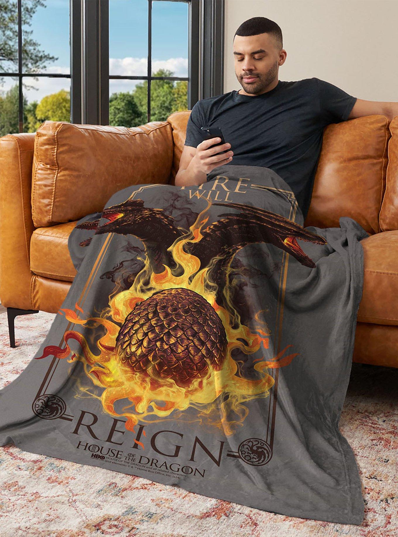 House of the Dragon Let It Reign 40x50" Silk Touch Throw Blanket, , alternate