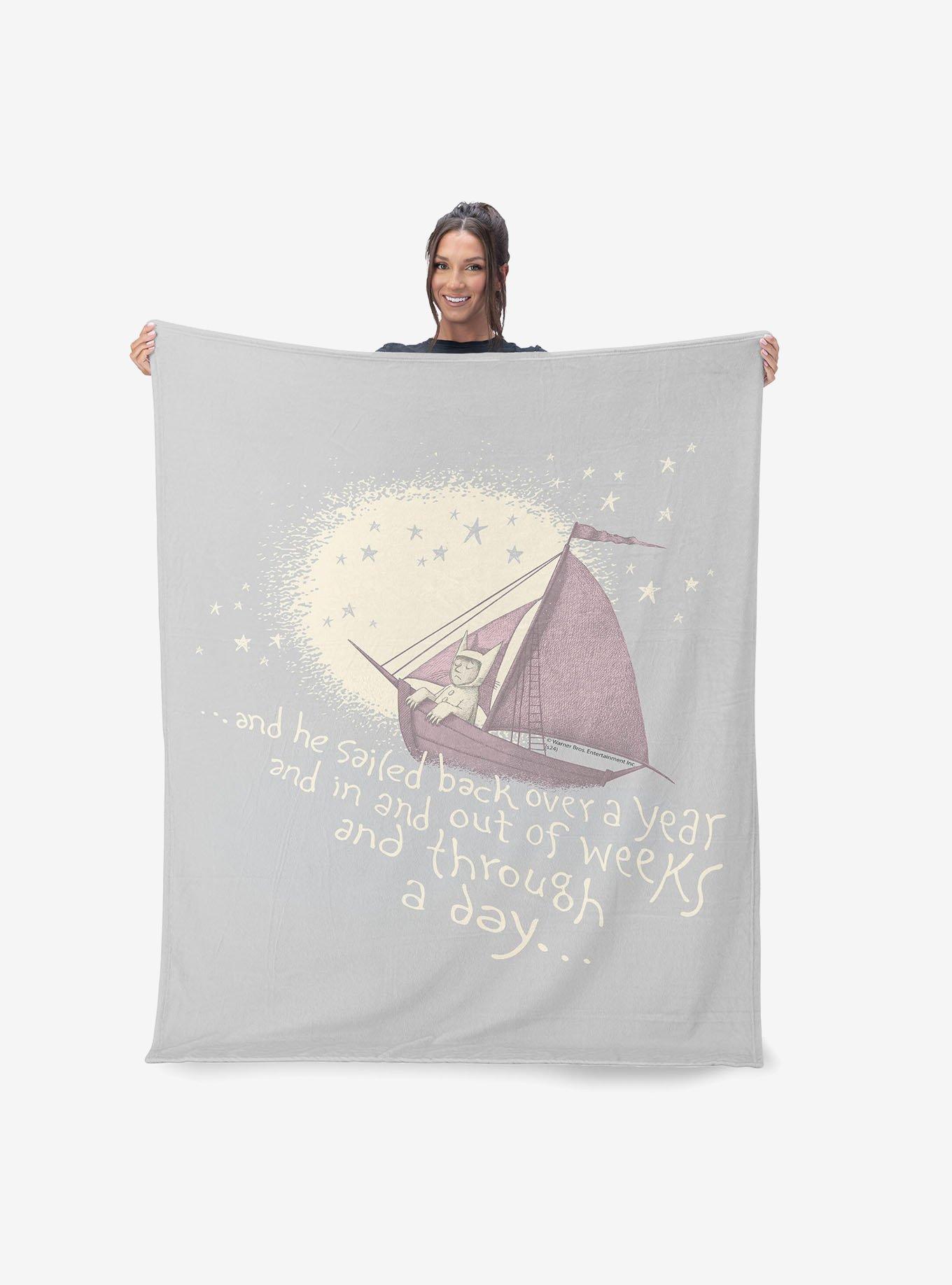Where The Wild Things Are He Sailed 40x50" Silk Touch Throw Blanket, , alternate