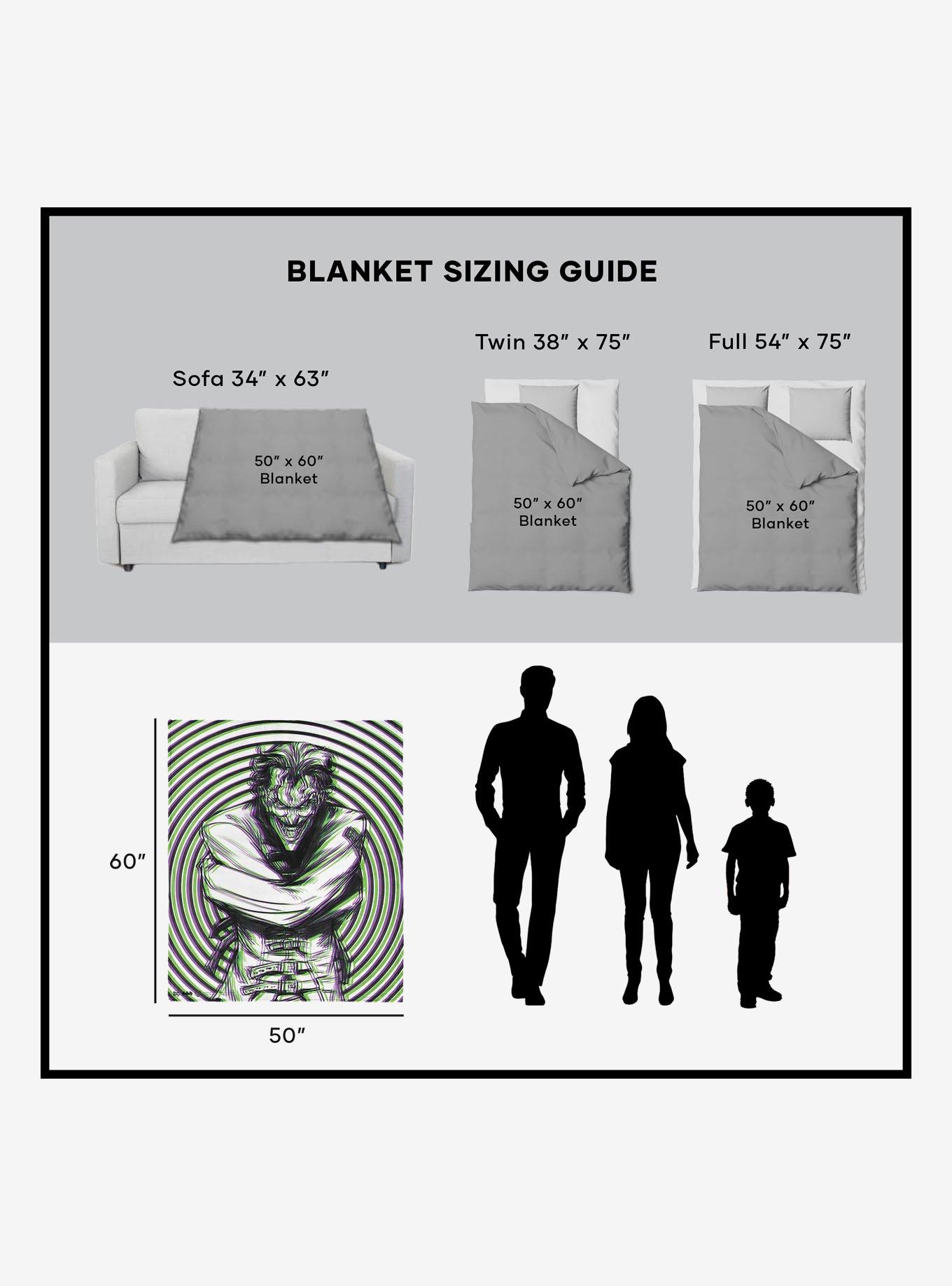 DC Comics Laughing Man 50x60" Silk Touch Throw Blanket, , alternate