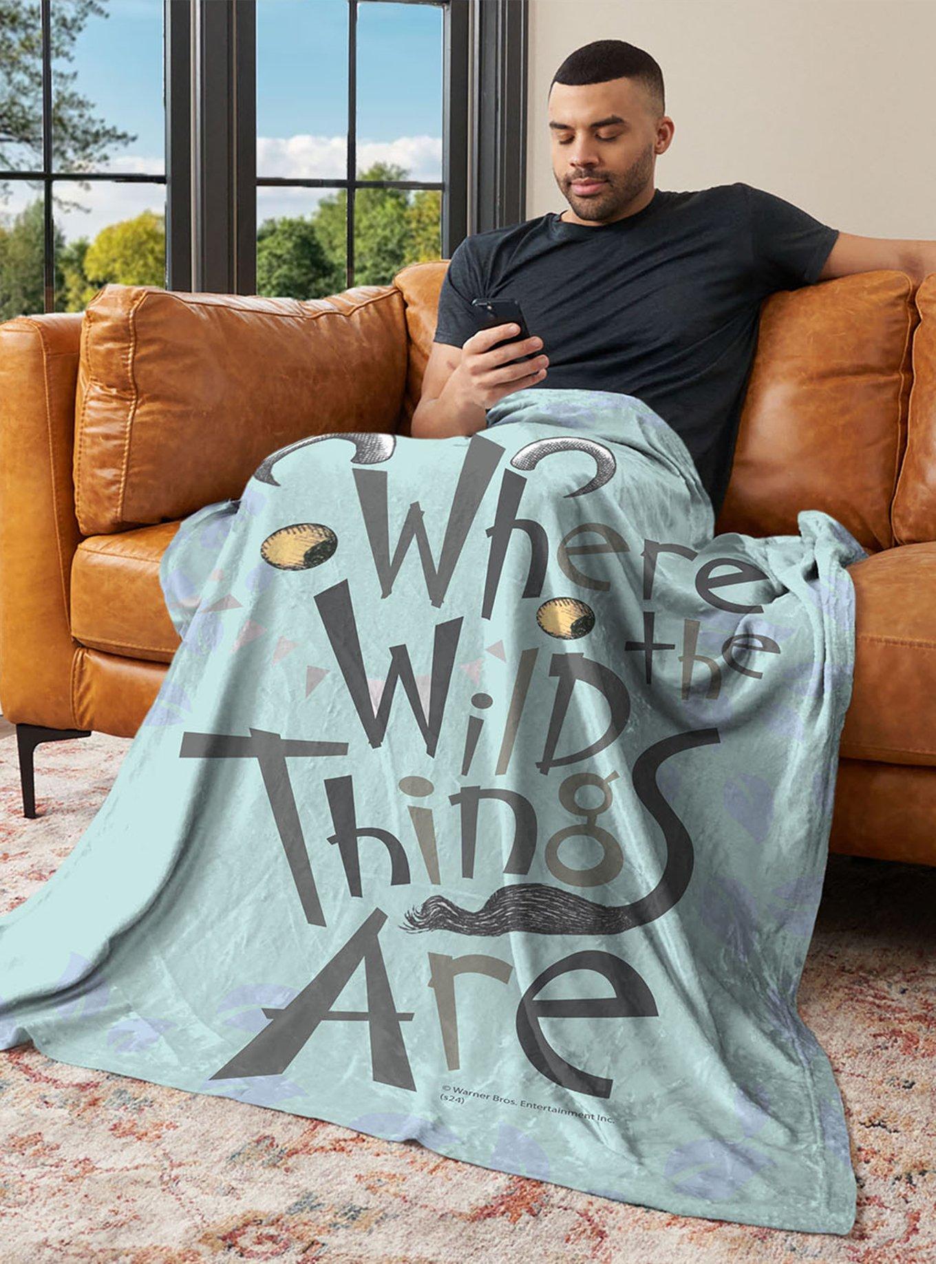 Where The Wild Things Are In The Leaves 40x50" Silk Touch Throw Blanket, , alternate