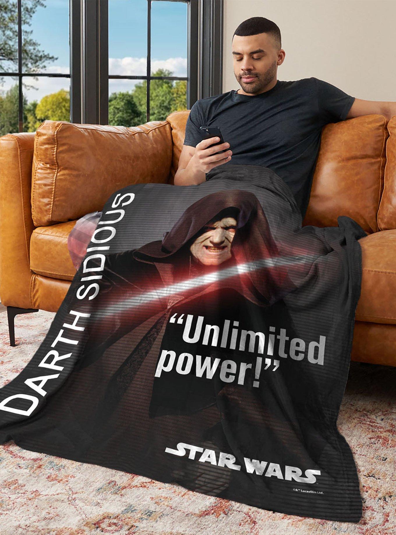 Star Wars Classic Quotes Darth Sidious 40x50" Silk Touch Throw Blanket, , alternate