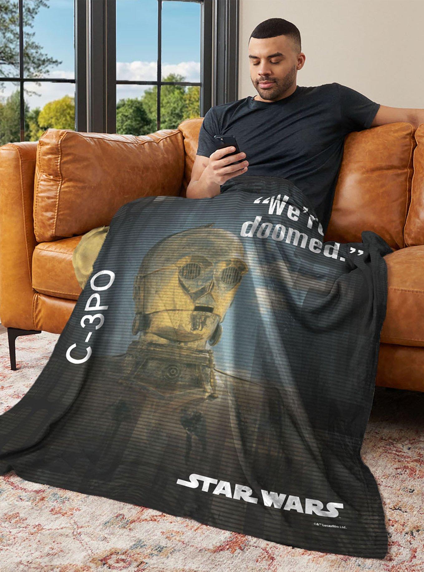 Star Wars Classic Quotes C-3PO 40x50" Silk Touch Throw Blanket, , alternate