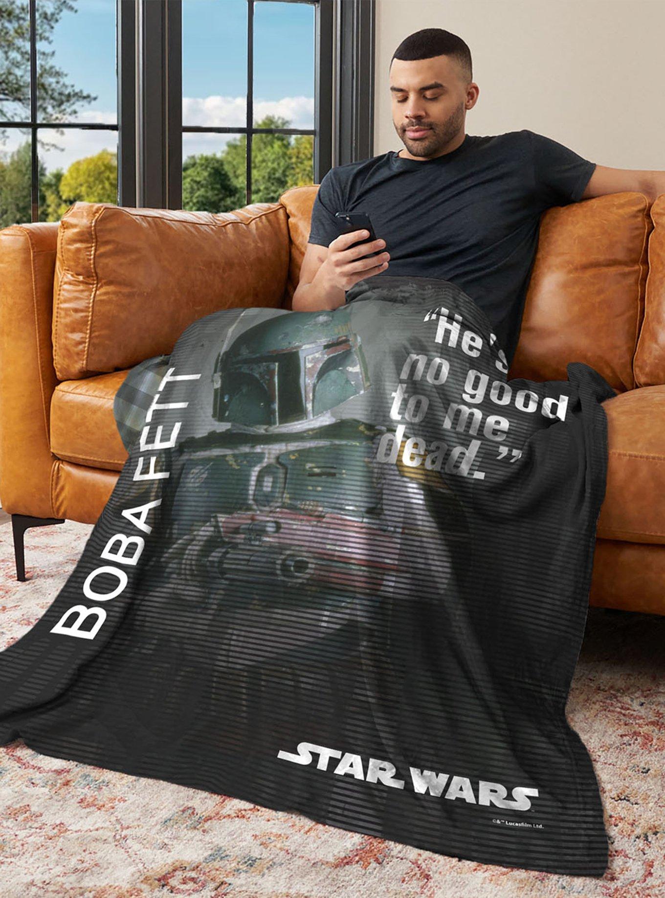 Star Wars Classic Quotes Boba Fett 40x50" Silk Touch Throw Blanket, , alternate