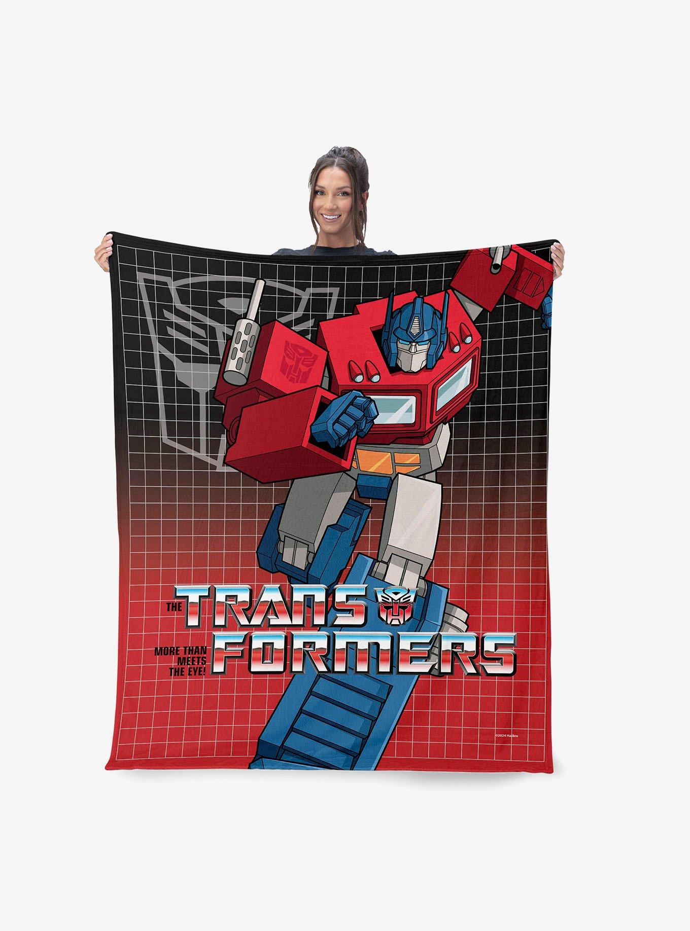 Transformers G1 Grid Optimus Prime 40x50" Silk Touch Throw Blanket, , hi-res