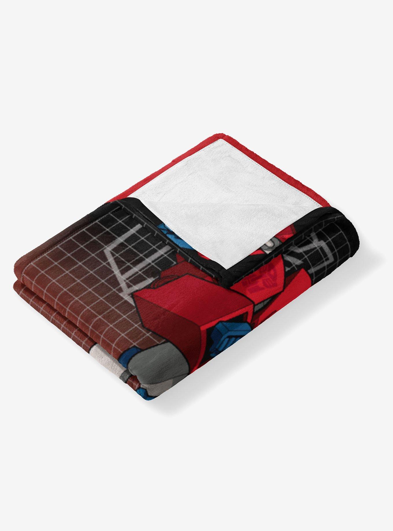 Transformers G1 Grid Optimus Prime 40x50" Silk Touch Throw Blanket, , alternate