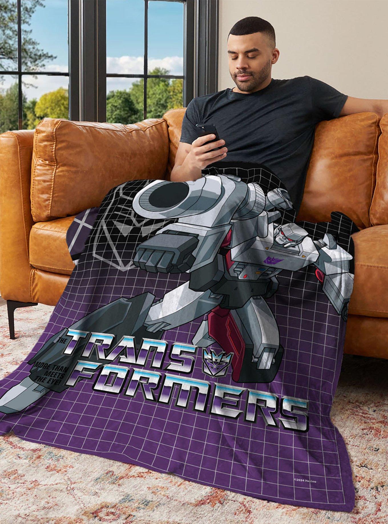 Transformers G1 Grid Megatron 40x50" Silk Touch Throw Blanket, , alternate