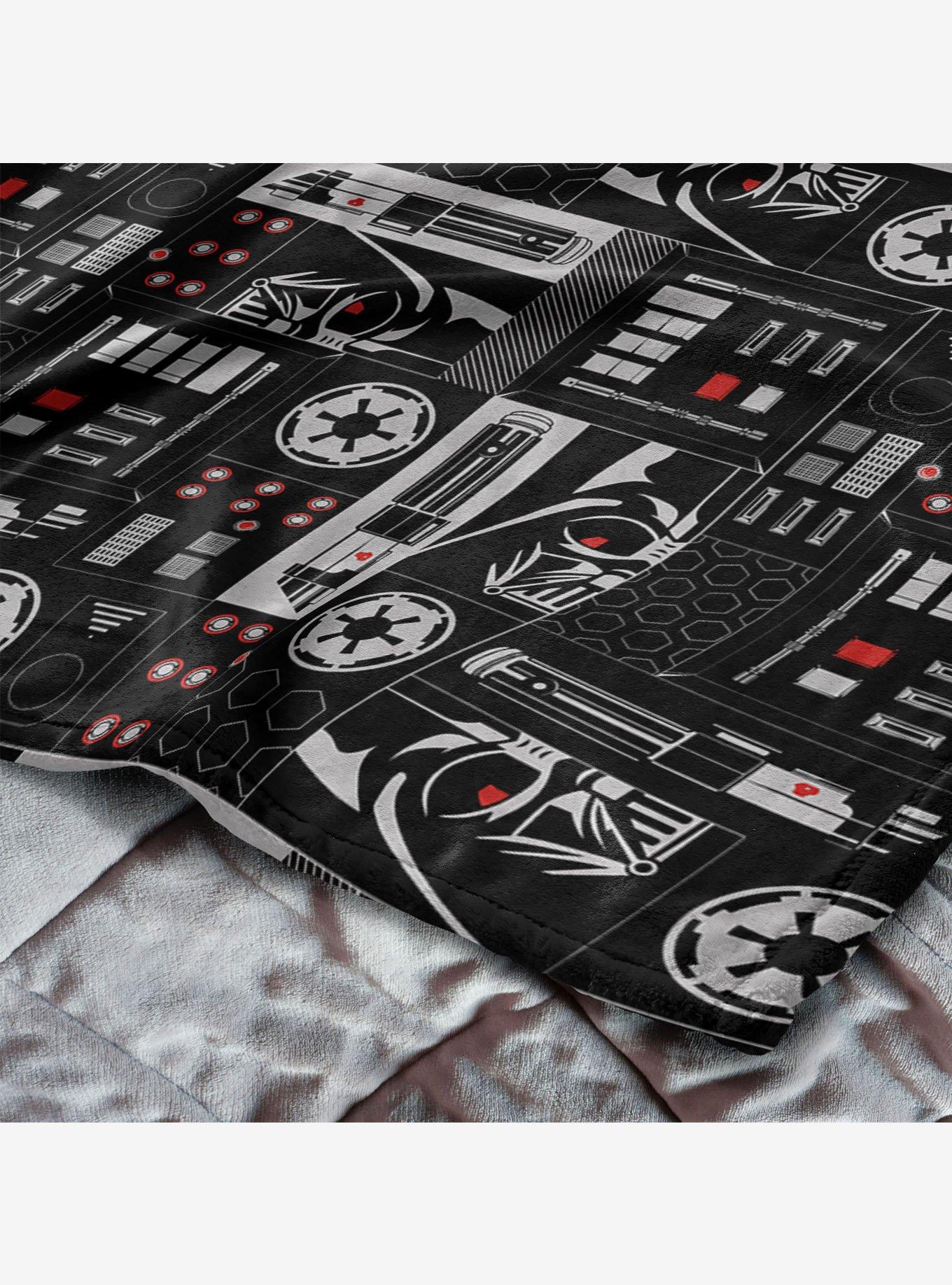 Star Wars Classic Repeats and Patterns Darth Vader 50x60" Silk Touch Throw Blanket, , alternate
