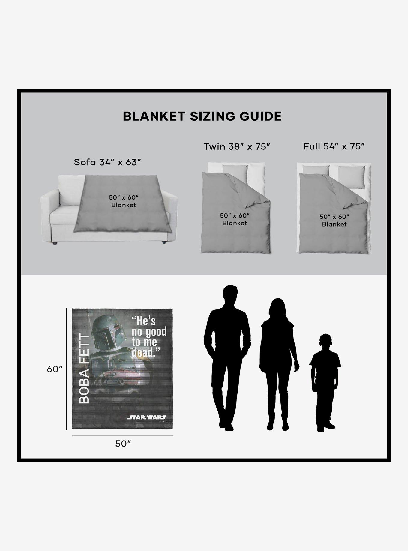 Star Wars Classic Quotes Boba Fett 50x60" Silk Touch Throw Blanket, , alternate