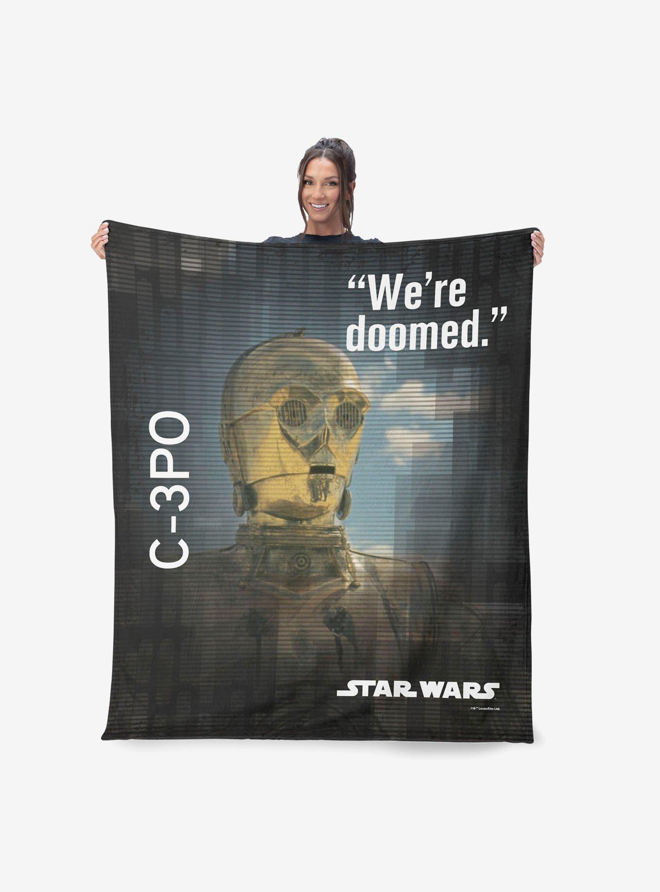 Star Wars Classic Quotes C-3PO 50x60" Silk Touch Throw Blanket, , hi-res