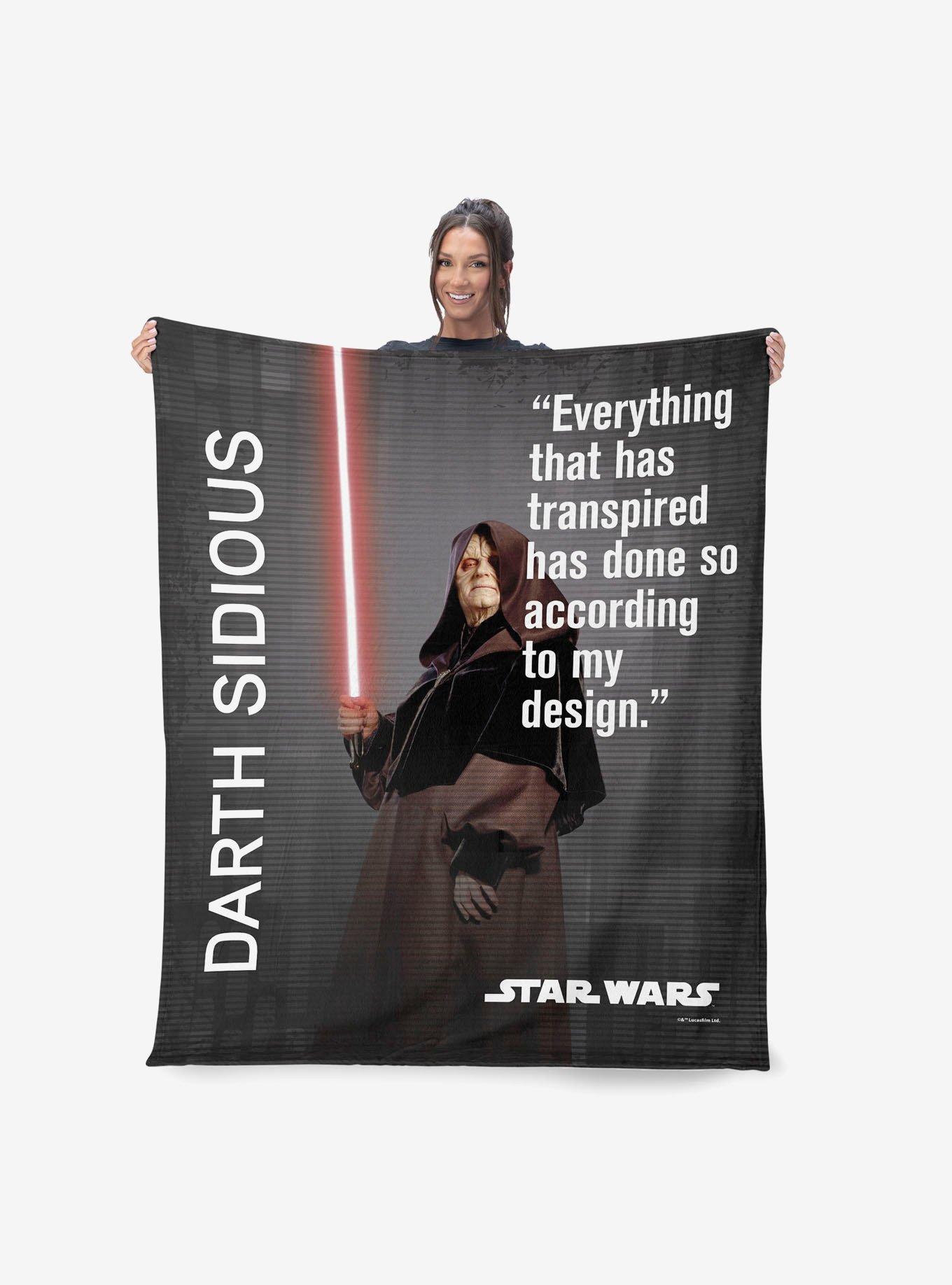 Star Wars Classic Quotes Sidious Legal 50x60" Silk Touch Throw Blanket, , hi-res