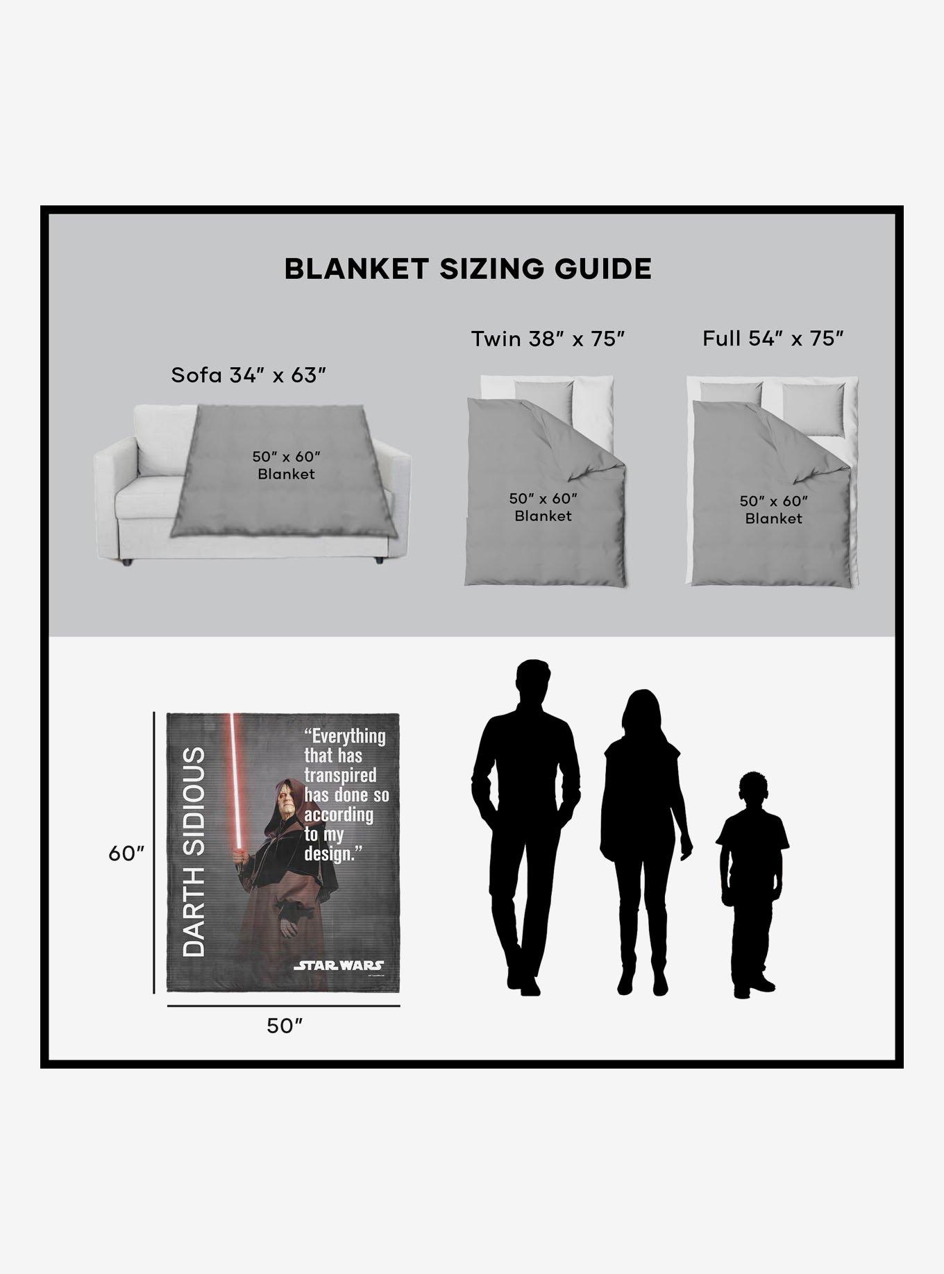 Star Wars Classic Quotes Sidious Legal 50x60" Silk Touch Throw Blanket, , alternate