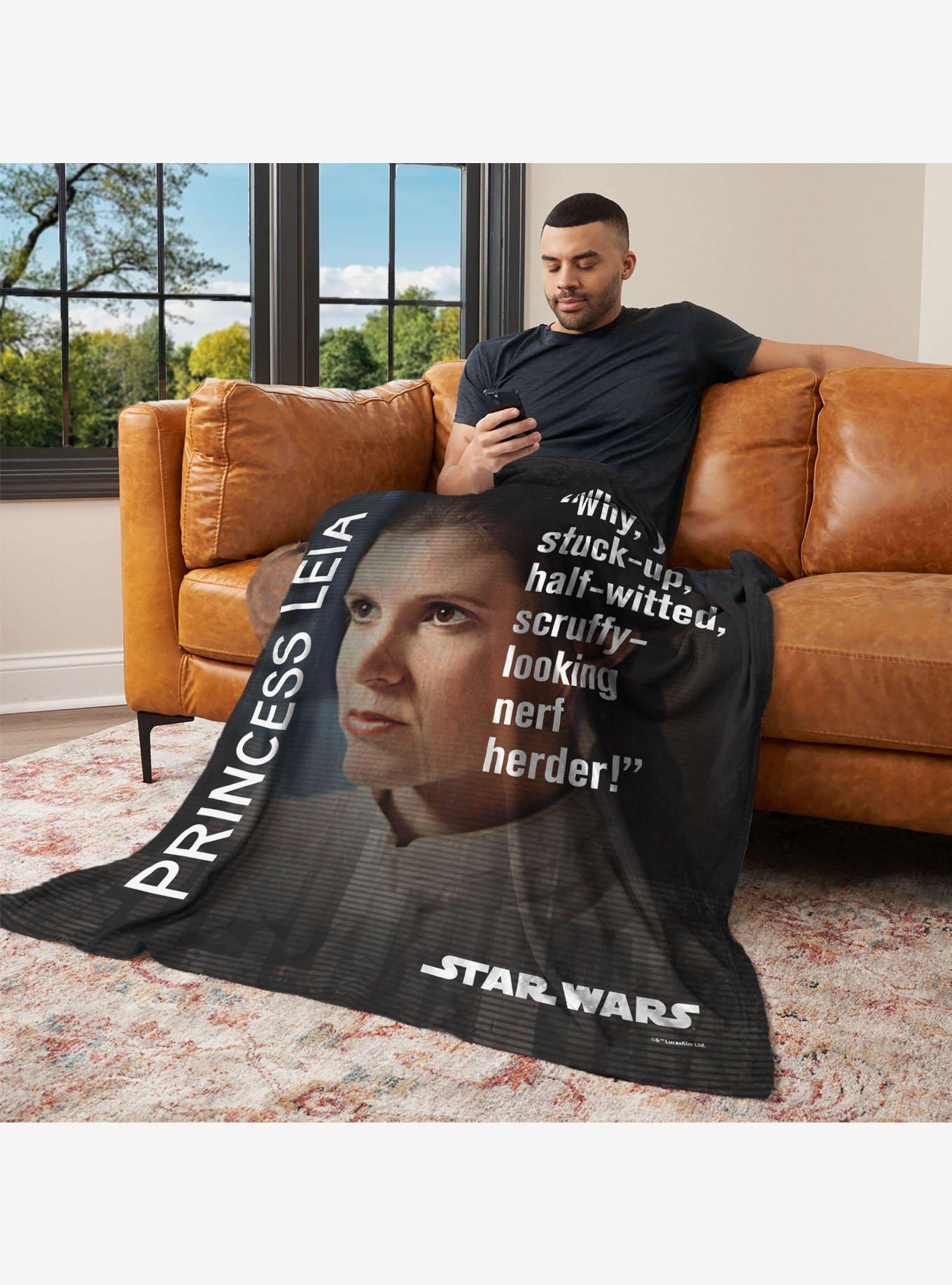 Star Wars Classic Quotes Leia 50x60" Silk Touch Throw Blanket, , alternate