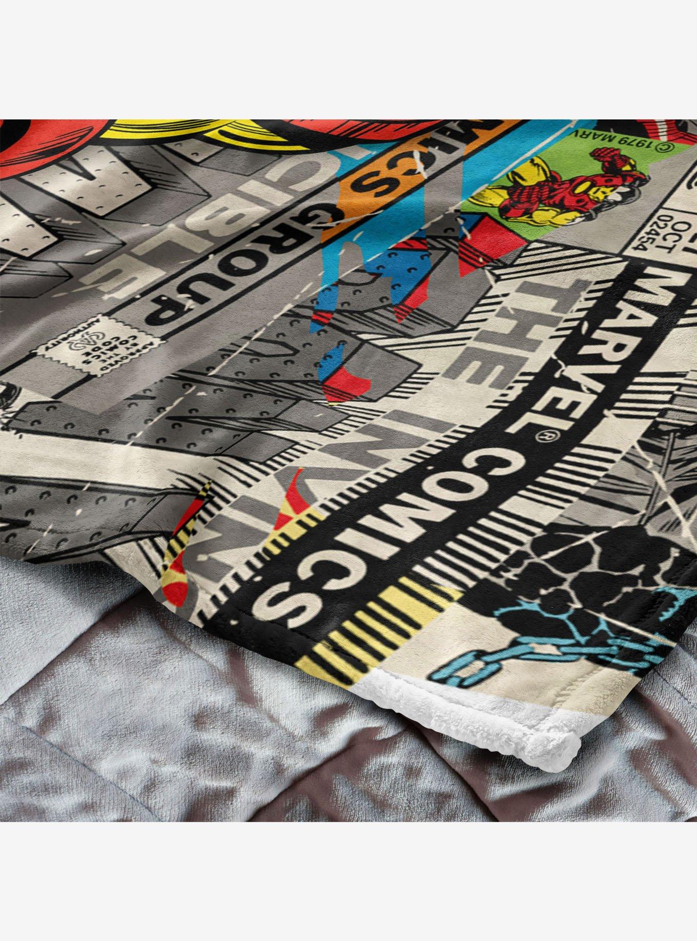 Marvel Iron Man Comic 50x60" Silk Touch Throw Blanket, , alternate