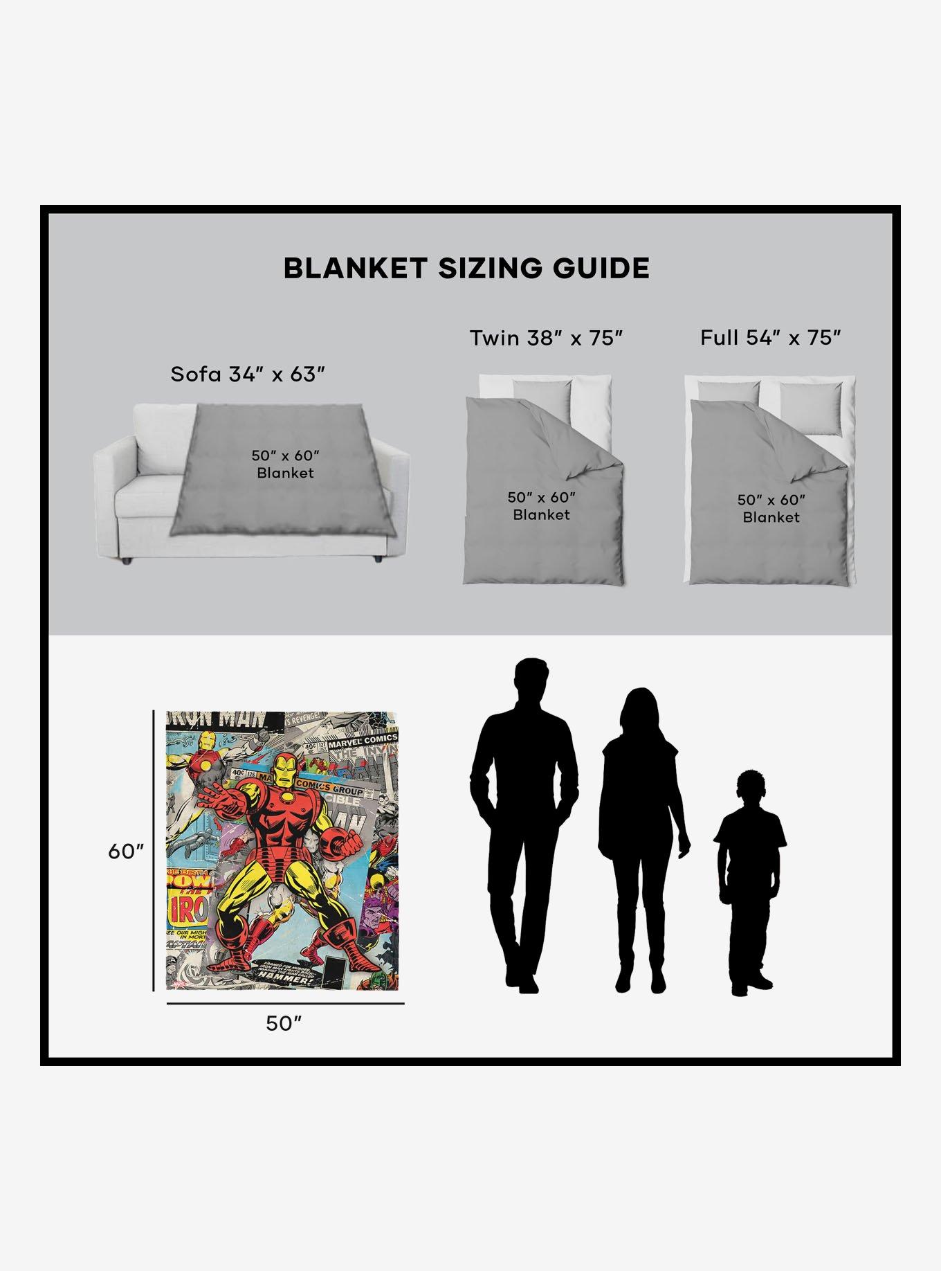 Marvel Iron Man Comic 50x60" Silk Touch Throw Blanket, , alternate