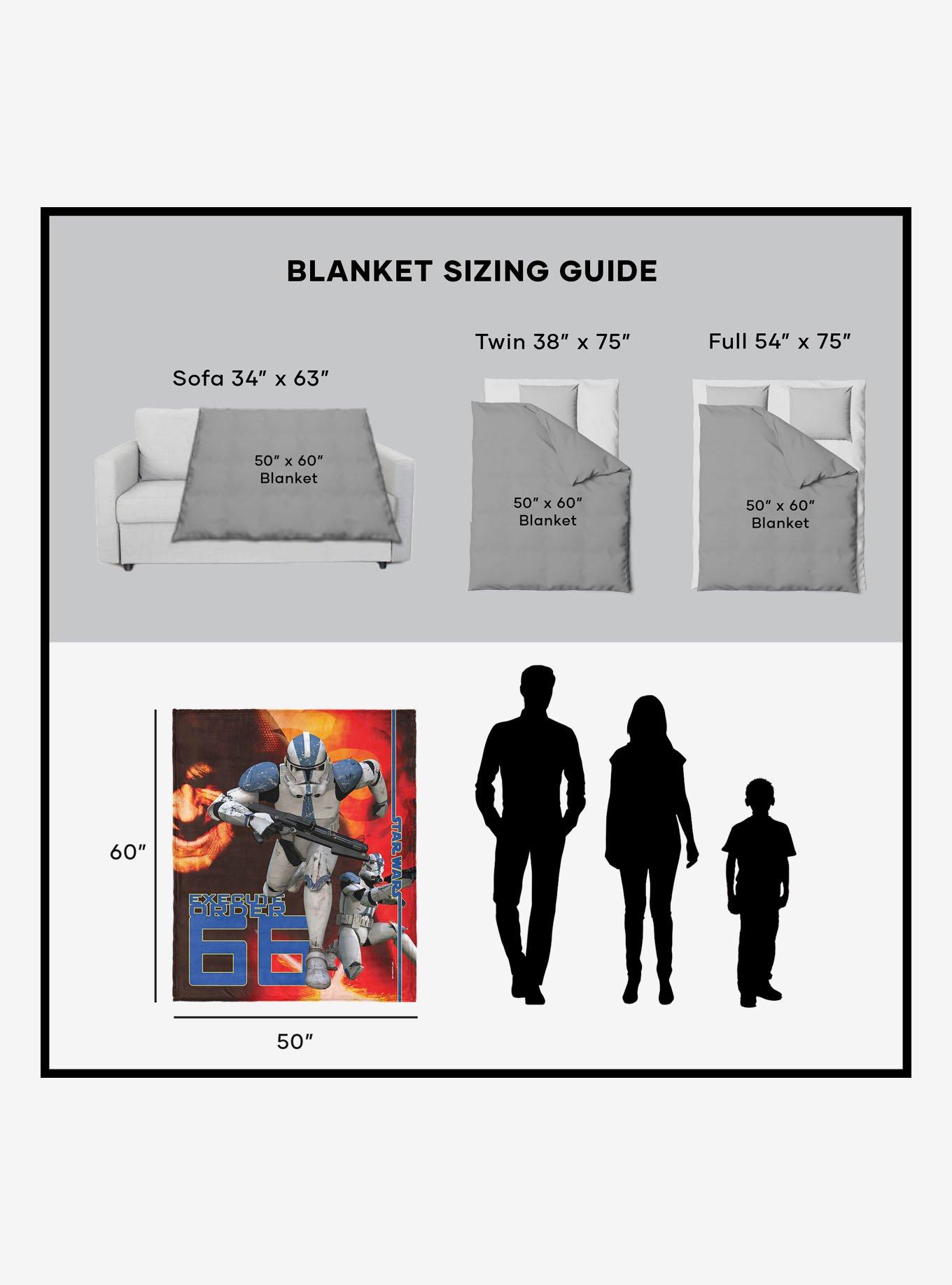 Star Wars Revenge of the Sith Order 66 Silk Touch Sherpa Throw Blanket, , alternate
