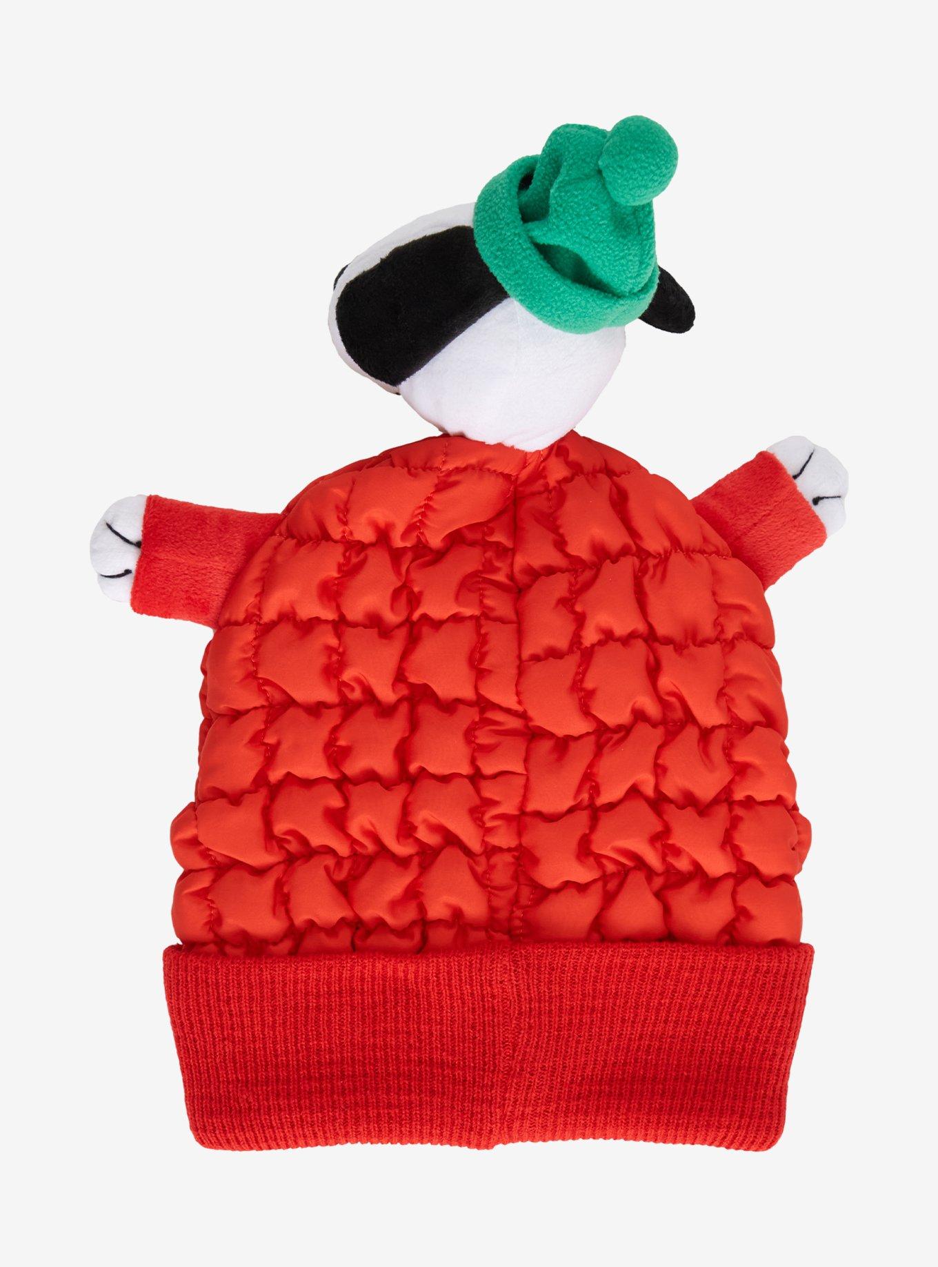 Peanuts Snoopy Puffer Jacket Figural Beanie, , hi-res