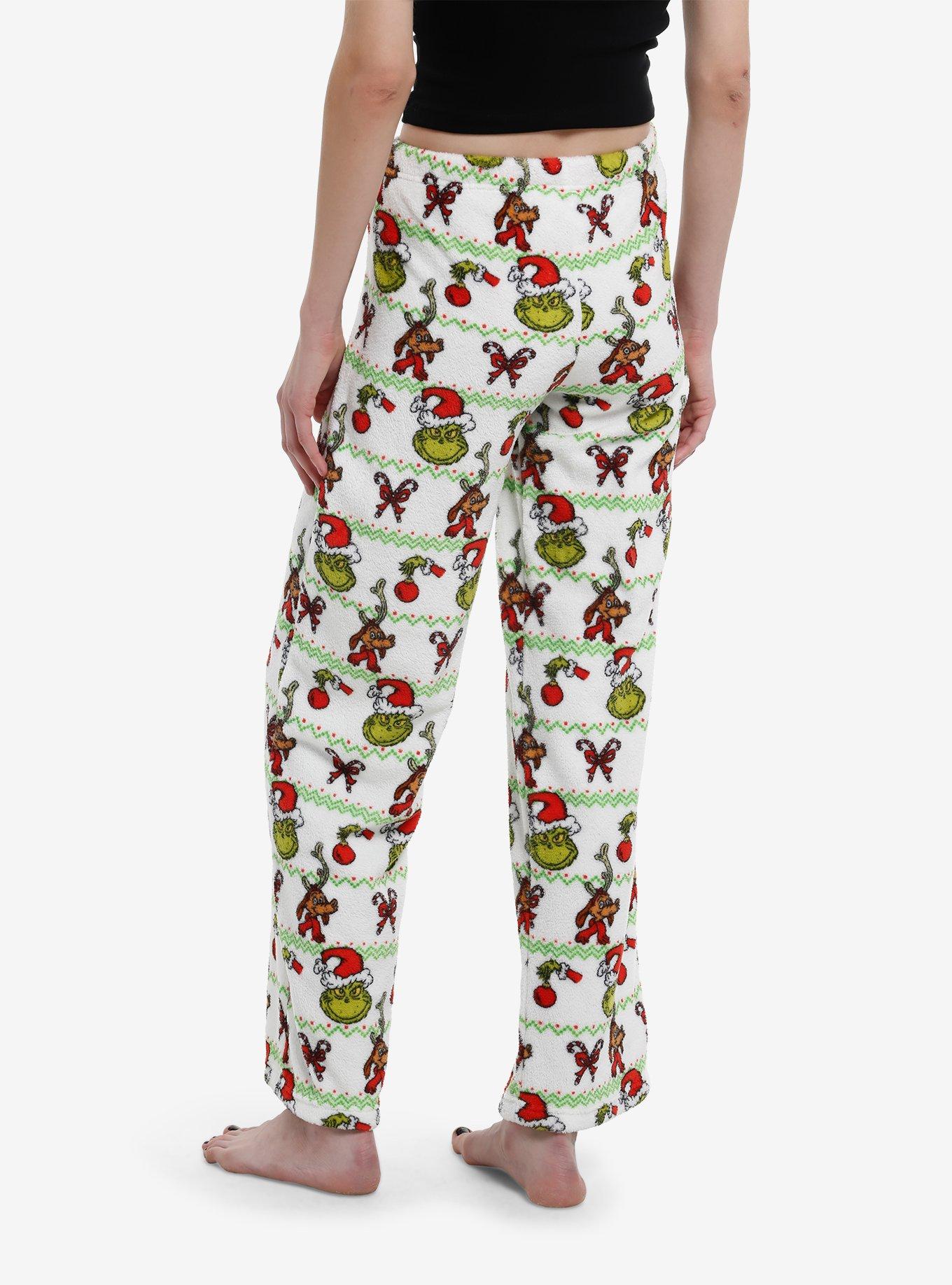 Dr. Seuss How The Grinch Stole Christmas Grinch & Max Plush Pajama Pants, , hi-res