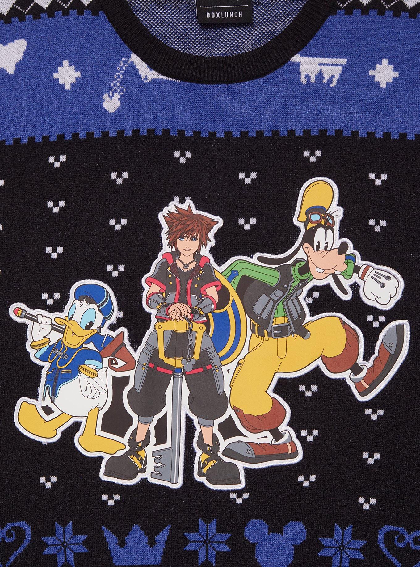 Kingdom Hearts Trio Holiday Sweater &mdash; BoxLunch Exclusive, MULTI, alternate