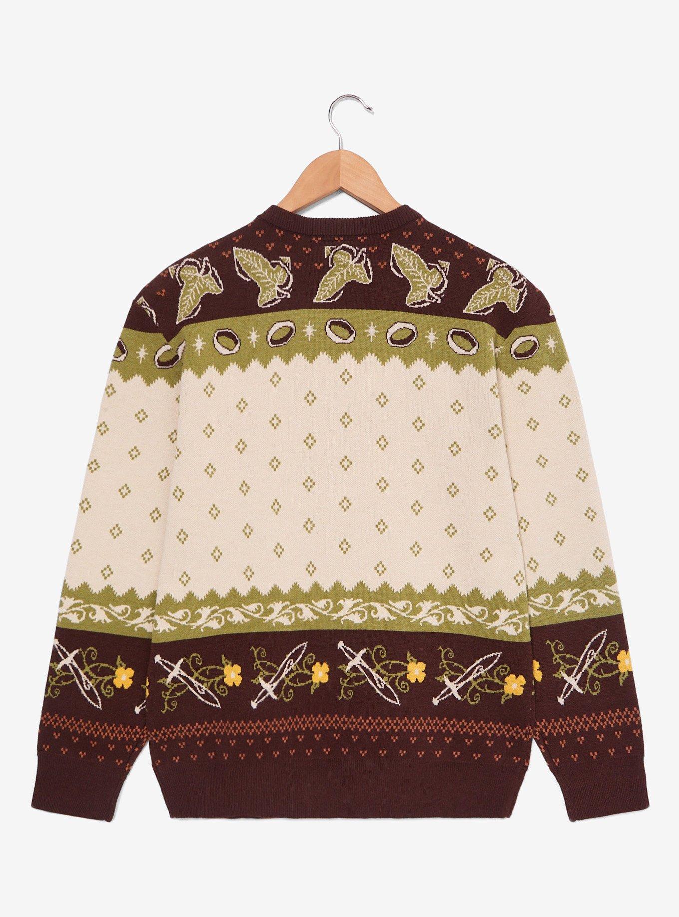 The Lord of the Rings Shire Hobbit Home Holiday Sweater — BoxLunch Exclusive, , hi-res