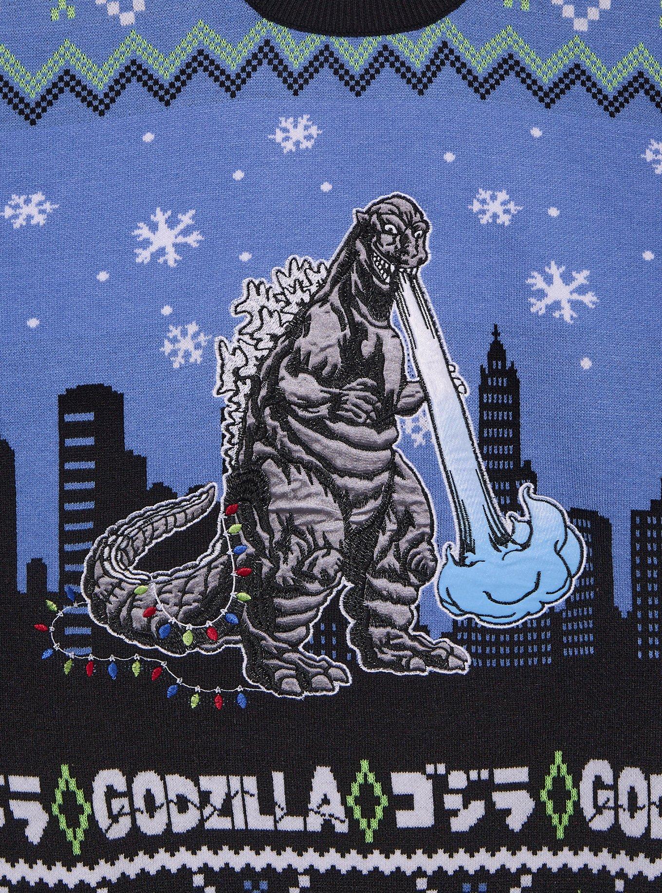 Godzilla City Scene Holiday Sweater - BoxLunch Exclusive