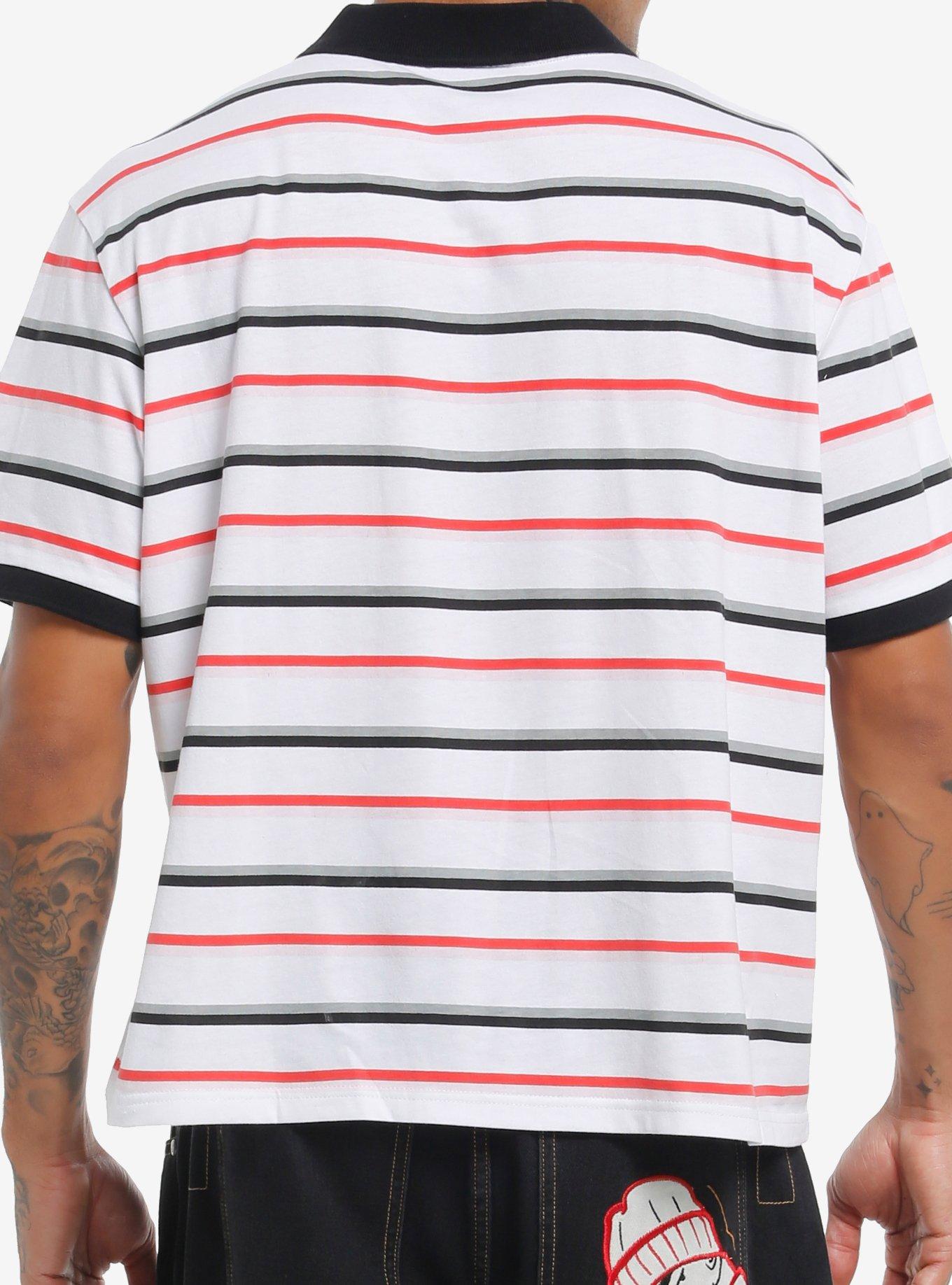 Southpole Stripe Hexagon Logo Polo Shirt, , alternate