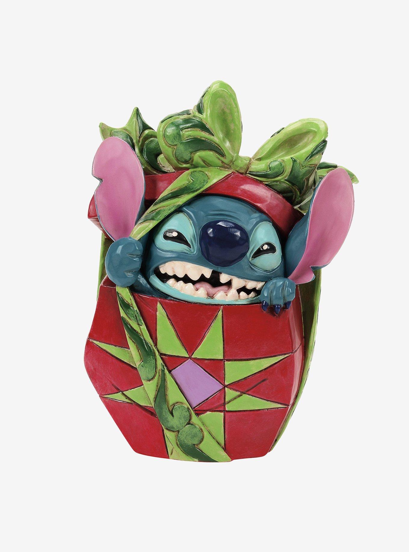 Enesco Disney Lilo & Stitch Traditions Holiday Mischief Stitch Tearing Present Figure, , hi-res