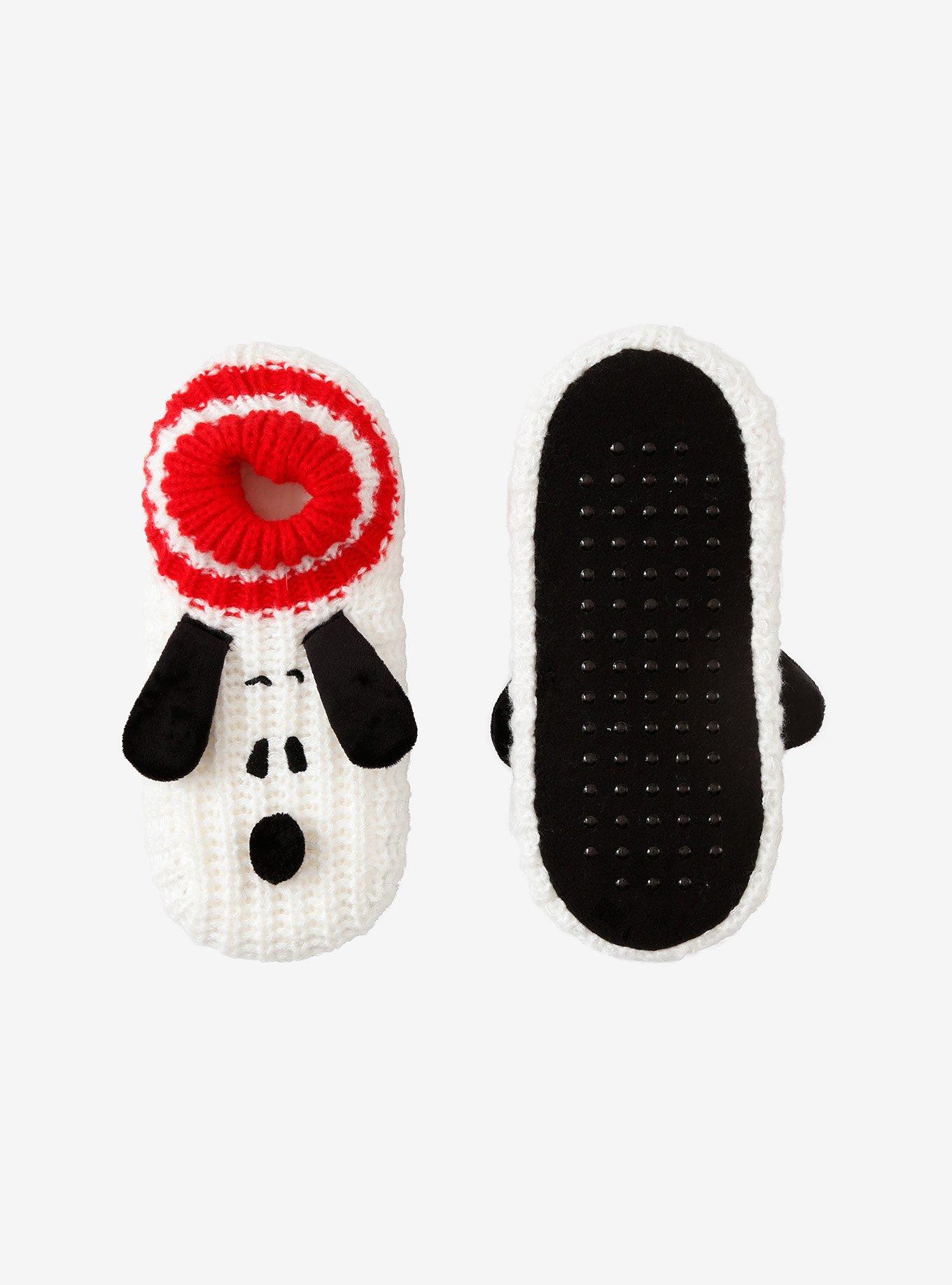 Peanuts Snoopy Figural Knit Cozy Slippers, , hi-res