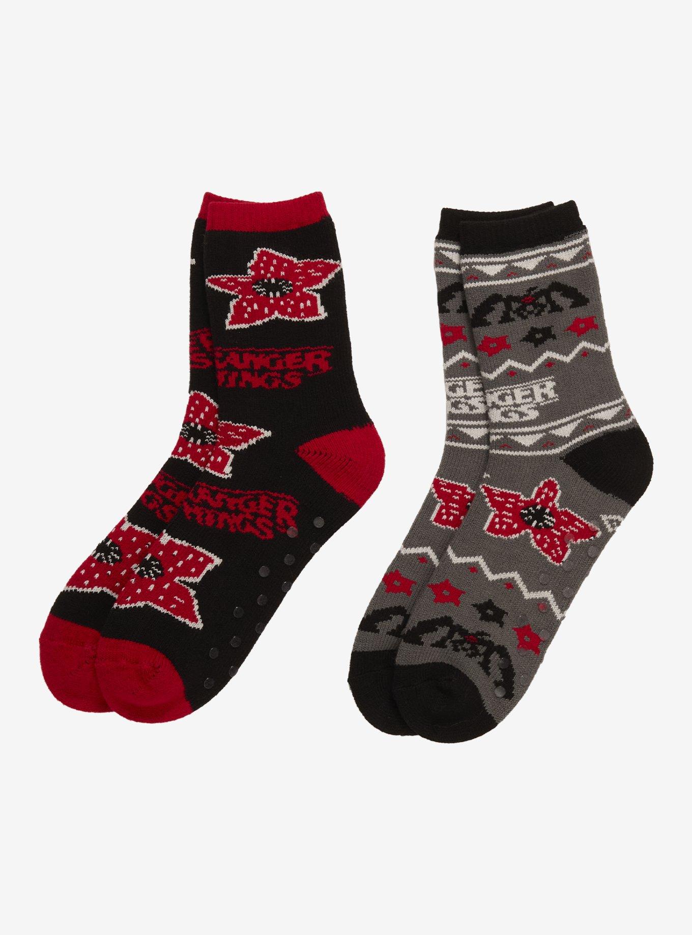Stranger Things Fair Isle Cozy Crew Socks 2 Pair, , hi-res