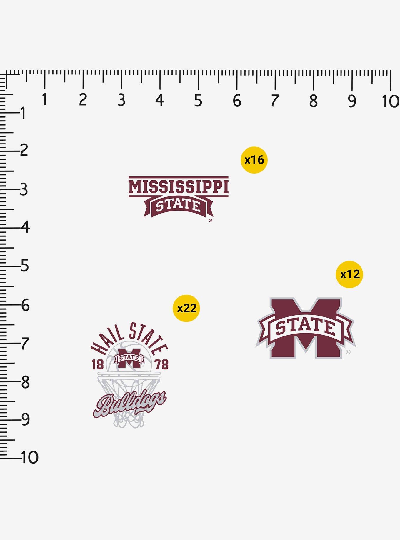 Mississippi State Bulldogs Basketball 100Ct Sticker Pack, , alternate