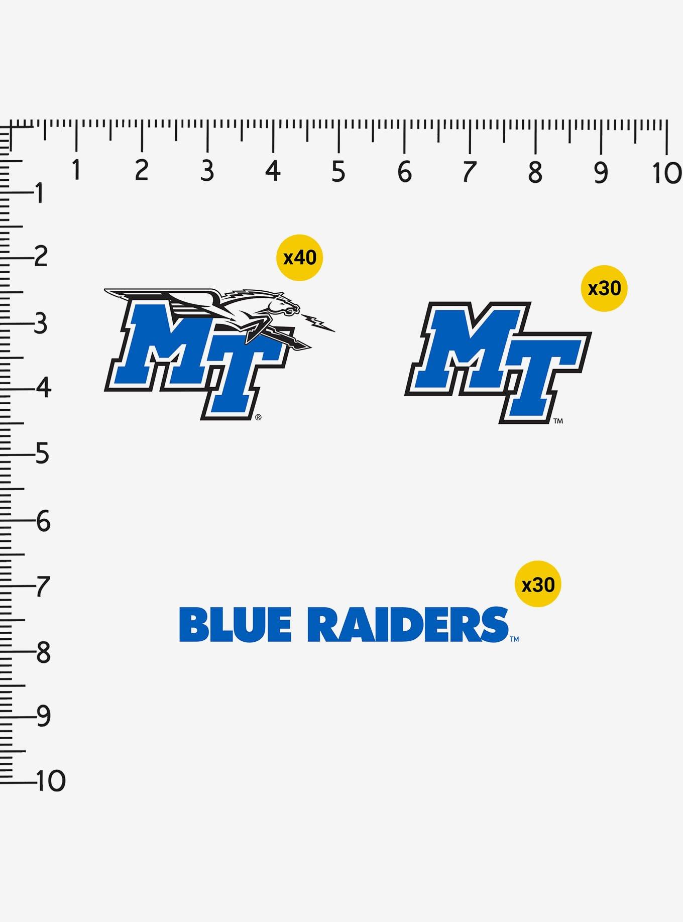Middle Tennessee State University Blue Raiders 100Ct Sticker Pack, , alternate