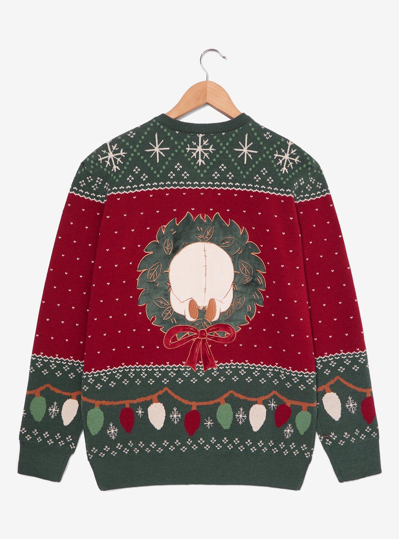 Disney Winnie the Pooh Wreath Pooh Bear Holiday Sweater — BoxLunch Exclusive, , hi-res