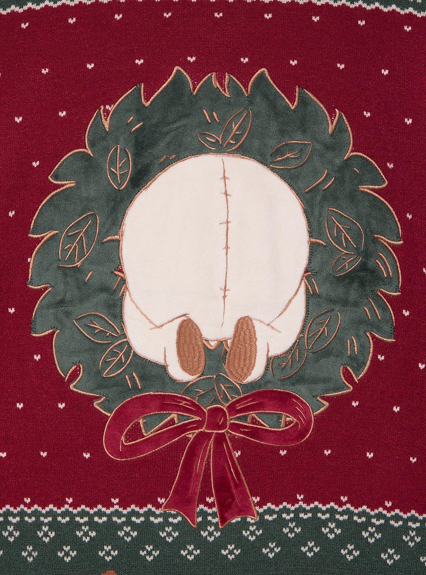 Disney Winnie the Pooh Wreath Pooh Bear Holiday Sweater — BoxLunch Exclusive, MULTI, alternate