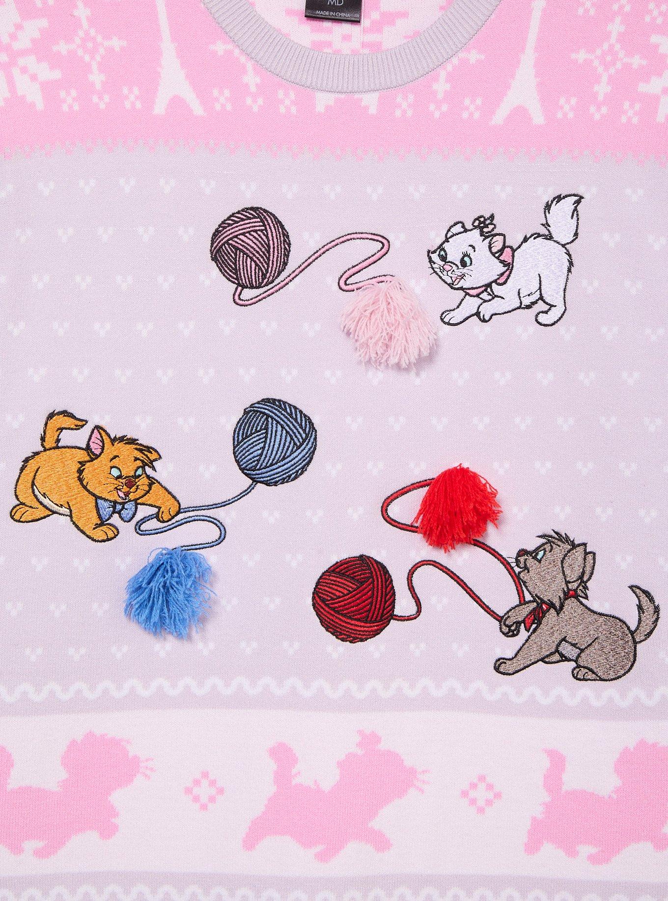 Disney The Aristocats Kittens Yarn Holiday Sweater &mdash; BoxLunch Exclusive, MULTI, alternate