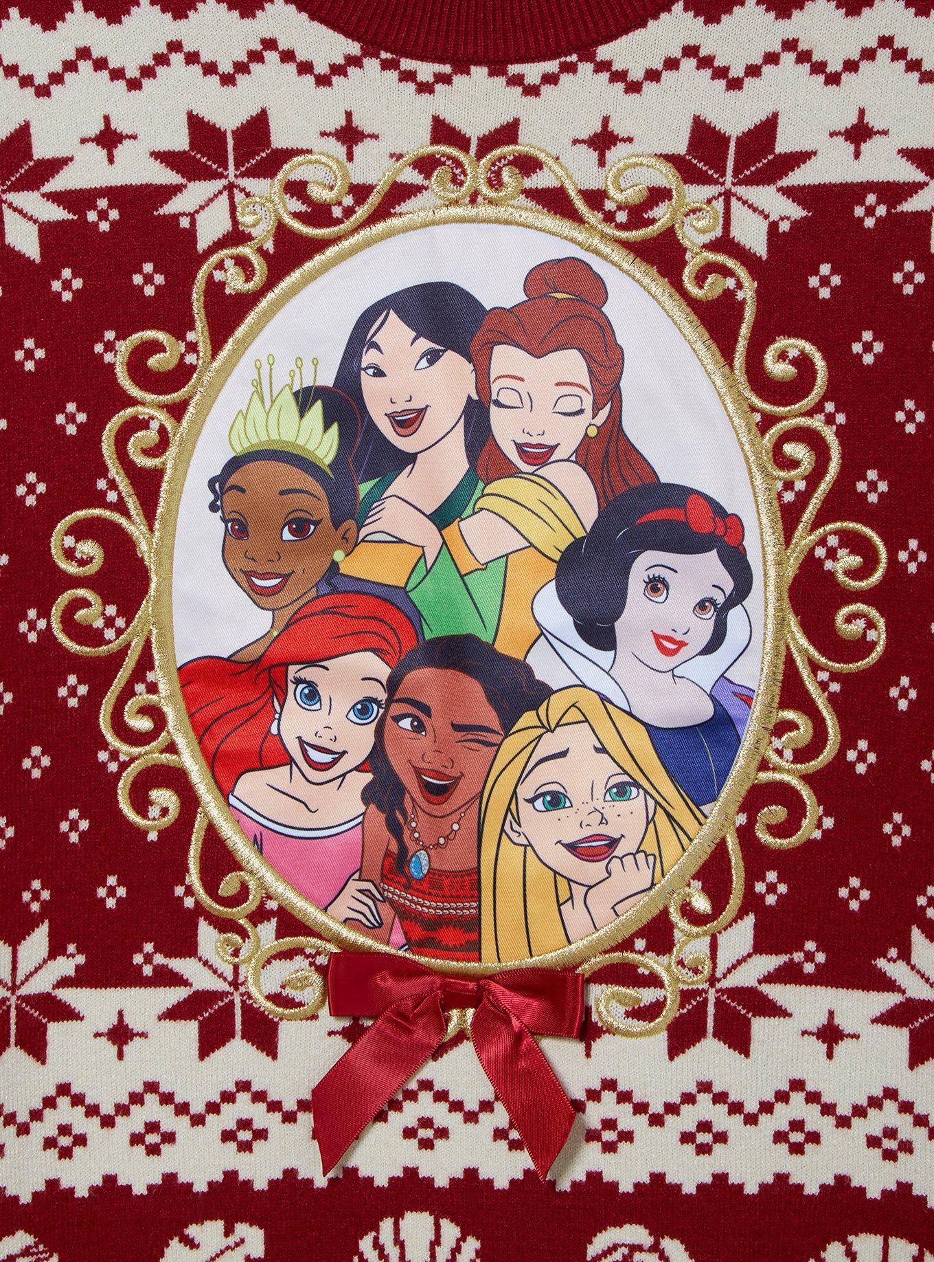 Disney Princess Portrait Holiday Sweater — BoxLunch Exclusive, MULTI, alternate