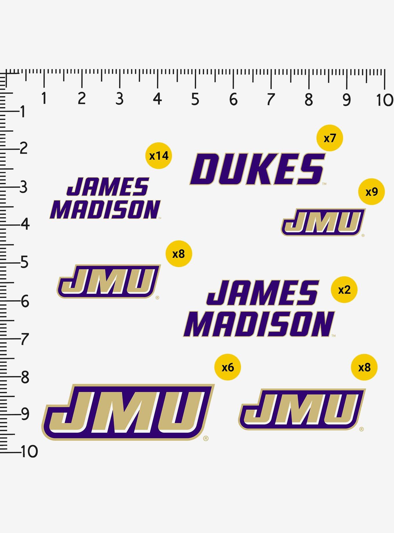James Madison University JMU Dukes 100Ct Sticker Pack, , alternate