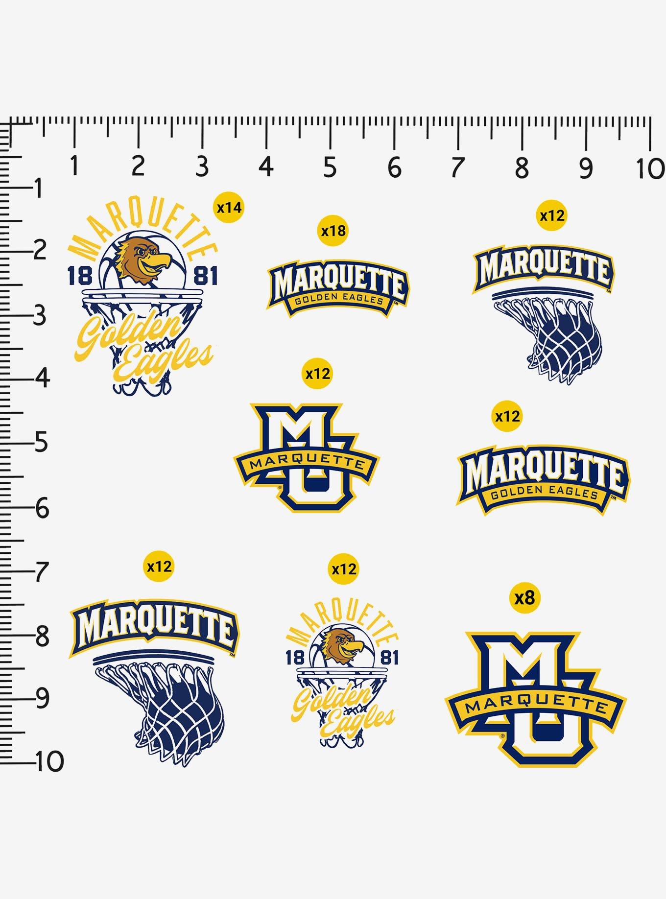 Marquette Golden Eagles Basketball 100Ct Sticker Pack, , alternate