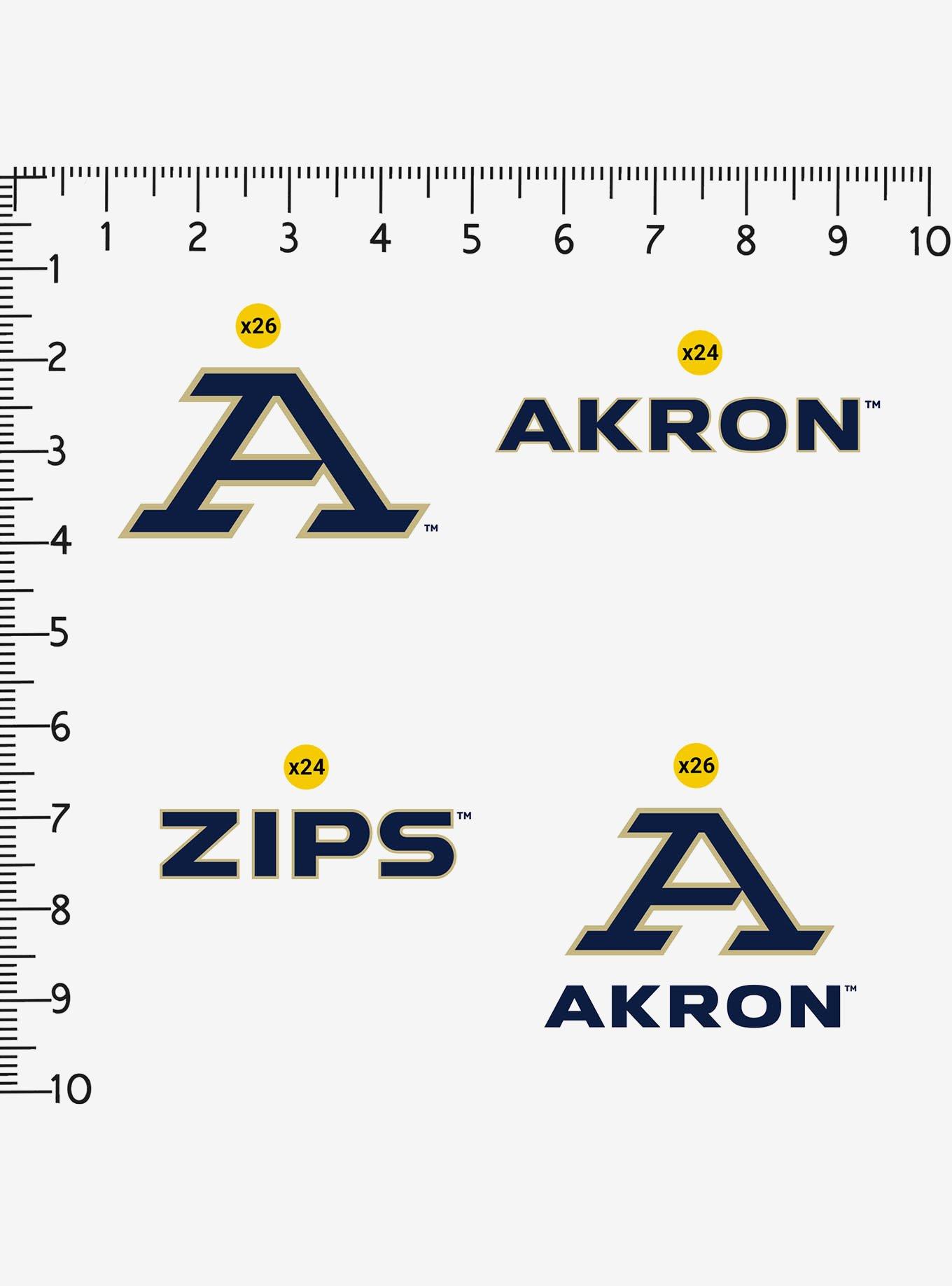 University Of Akron 100Ct Sticker Pack, , alternate