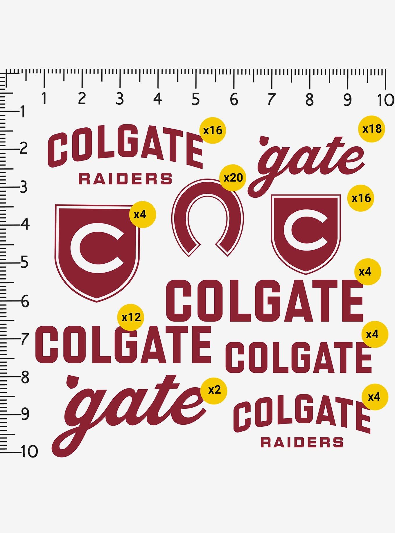 Colgate University Raiders 100Ct Sticker Pack, , alternate