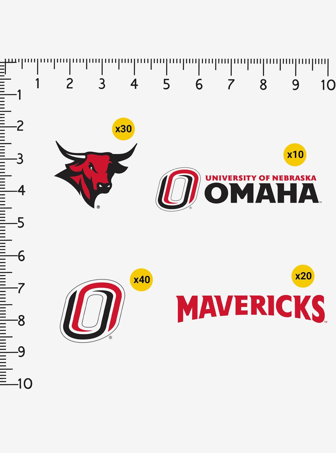 University Of Nebraska At Omaha Mavericks 100Ct Sticker Pack, , alternate