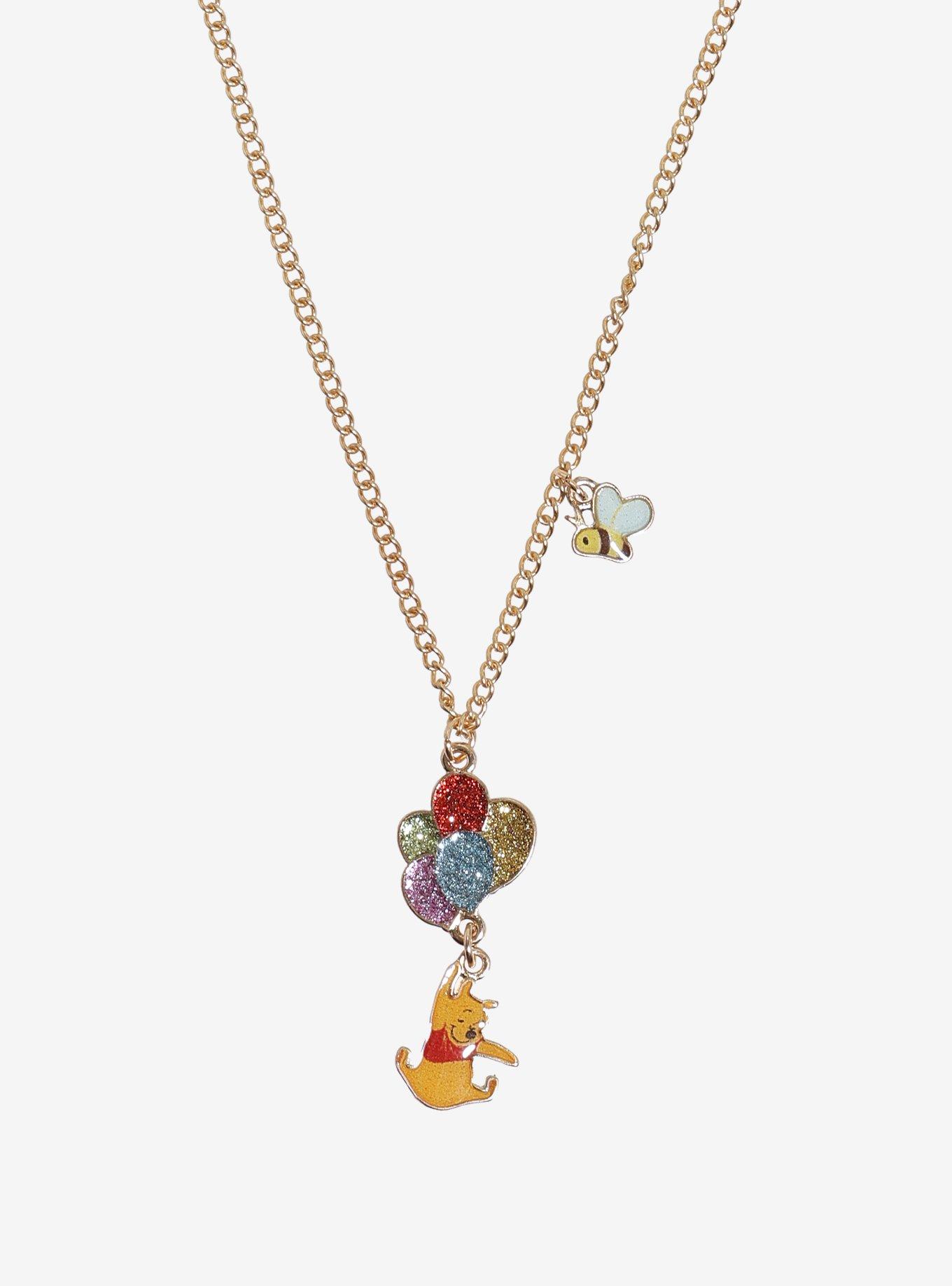 Disney Winnie The Pooh Balloon Pooh Necklace, , alternate