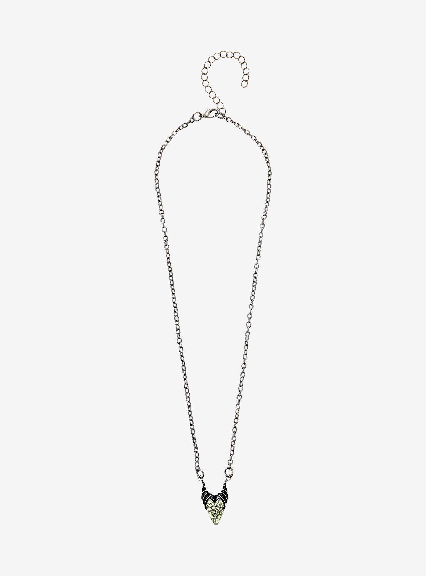 Disney Villains Bling Maleficent Necklace, , hi-res