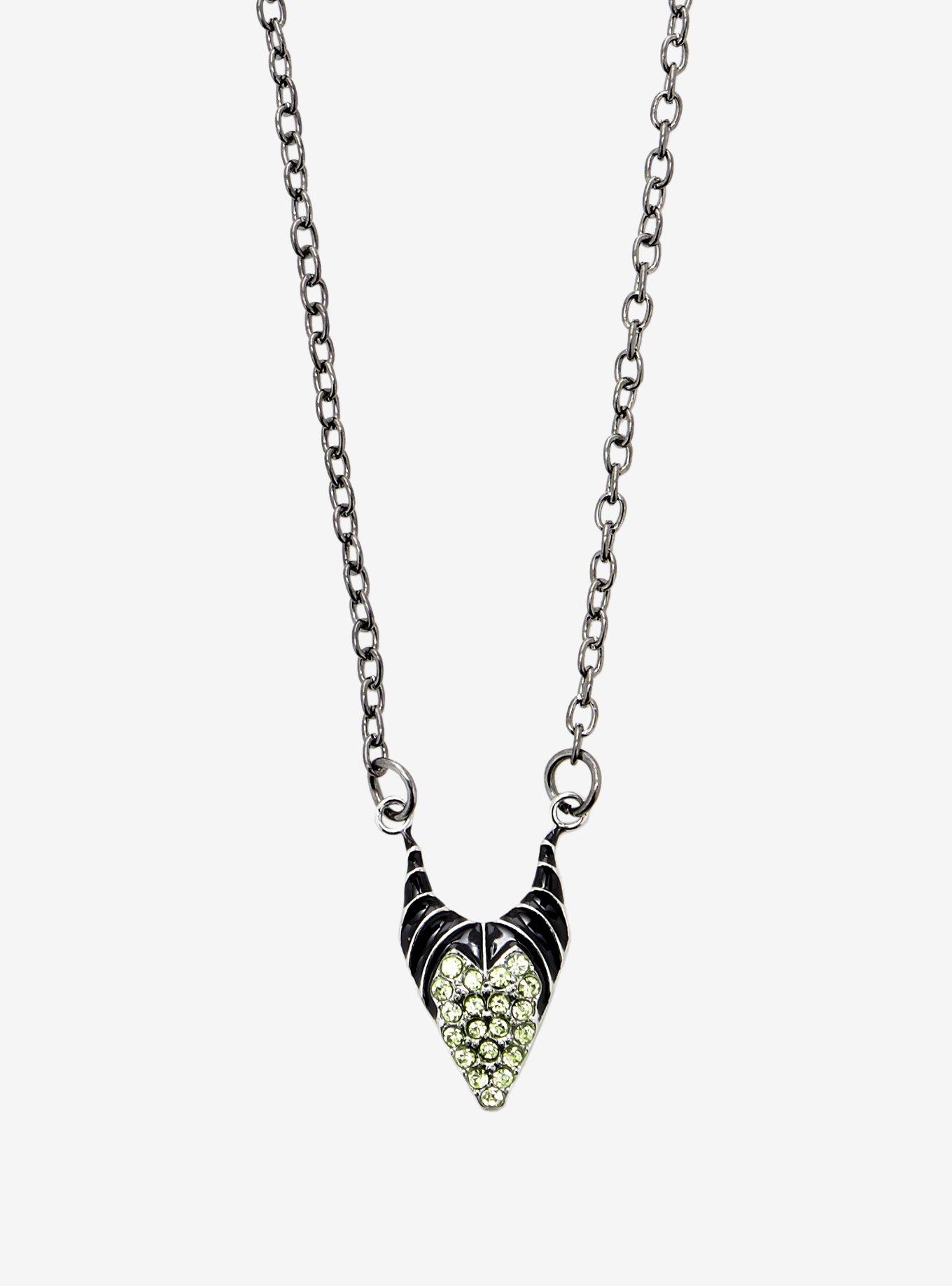 Disney Villains Bling Maleficent Necklace, , alternate